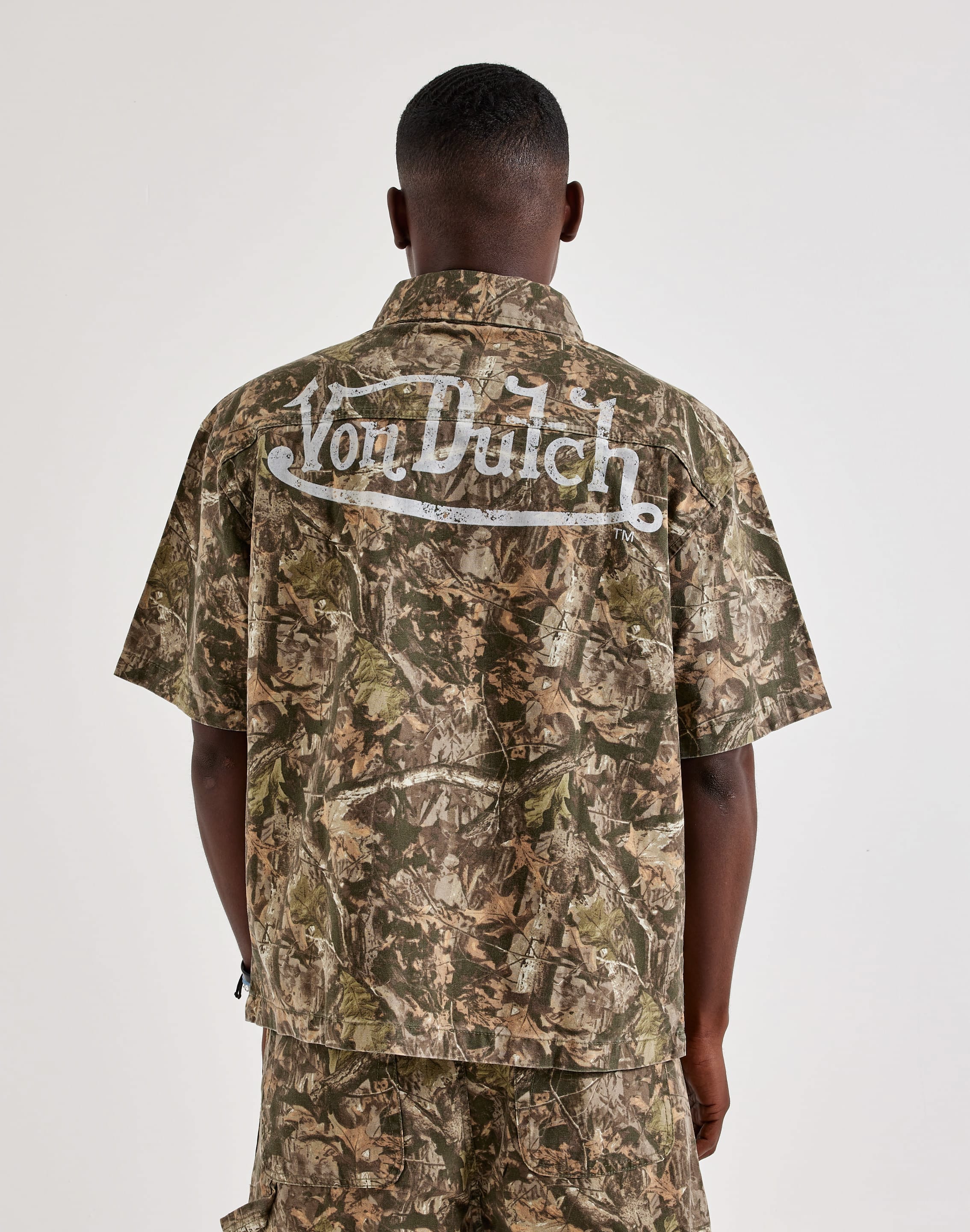 Photo of Von Dutch  Work Logo Short Sleeve Woven Tee