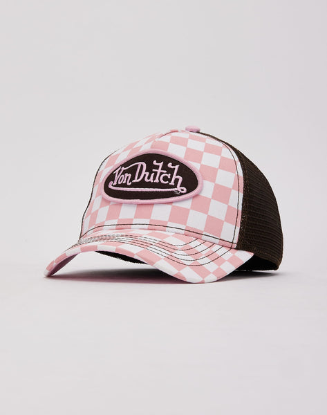 Von Dutch Checkerboard Trucker Hat – DTLR