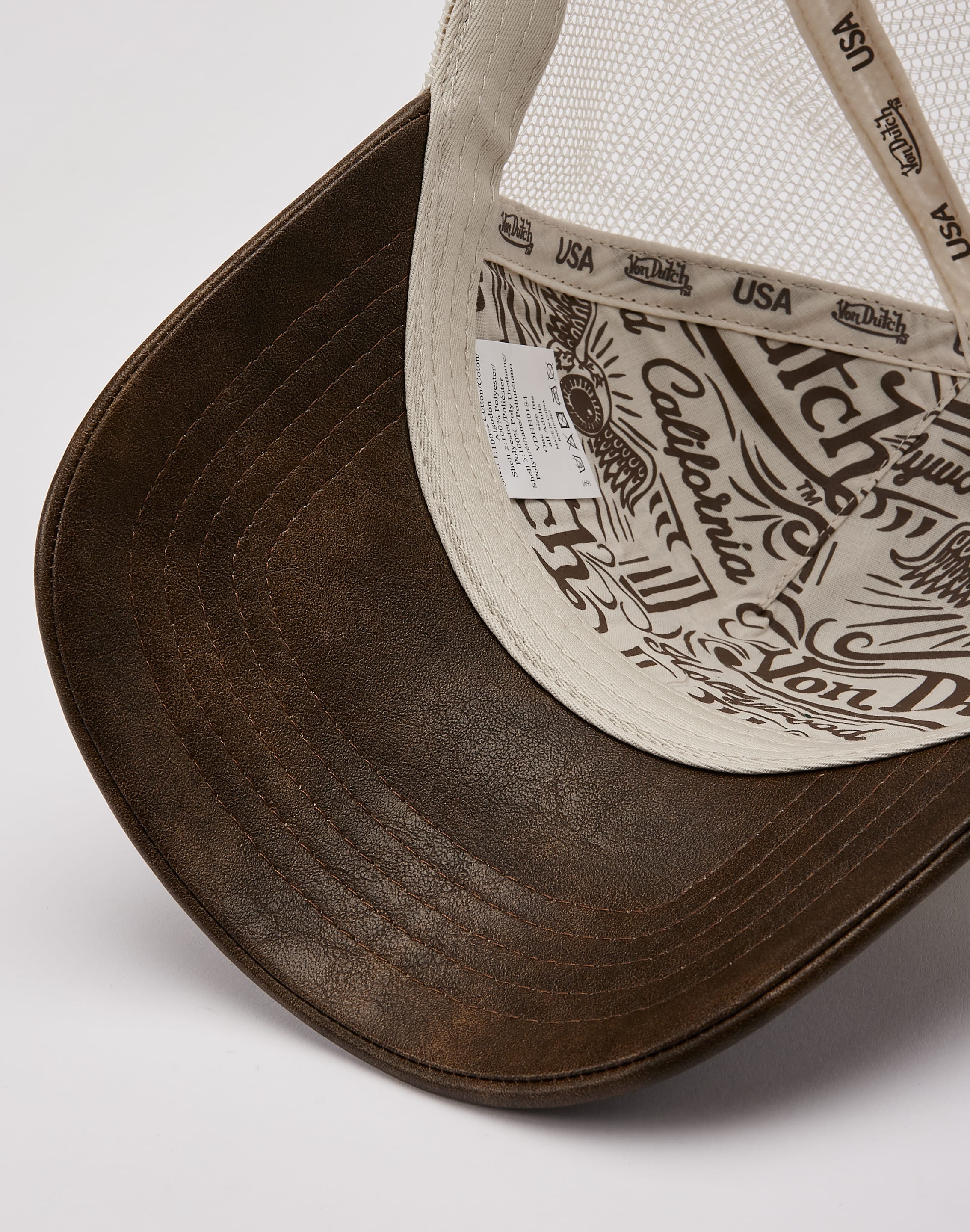 Von Dutch Ride Fast Trucker Hat, image 6 of 6