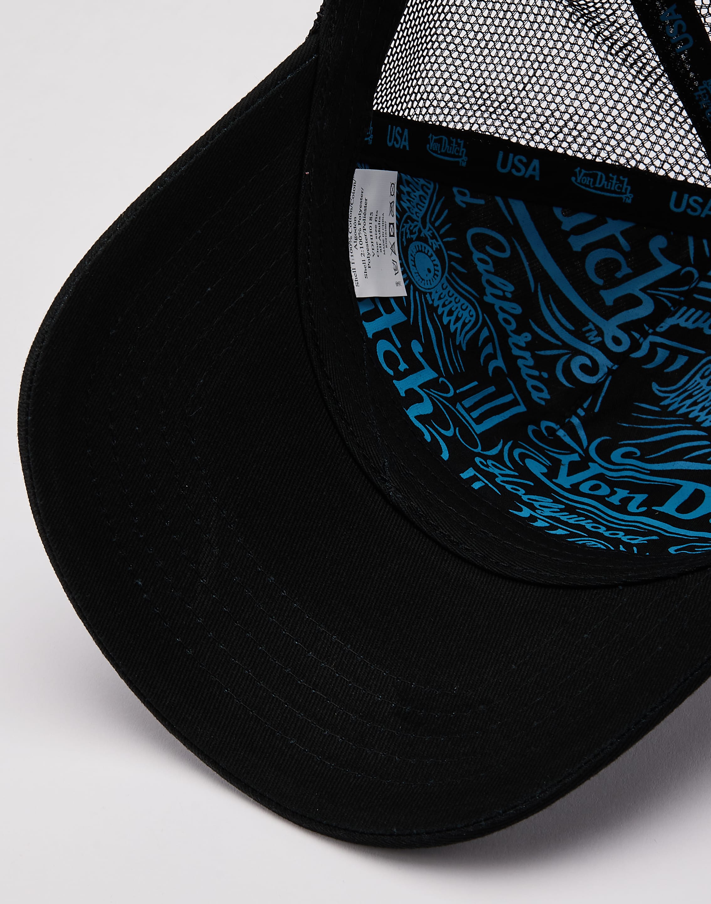 Von Dutch Allover Print Trucker Hat, image 5 of 6