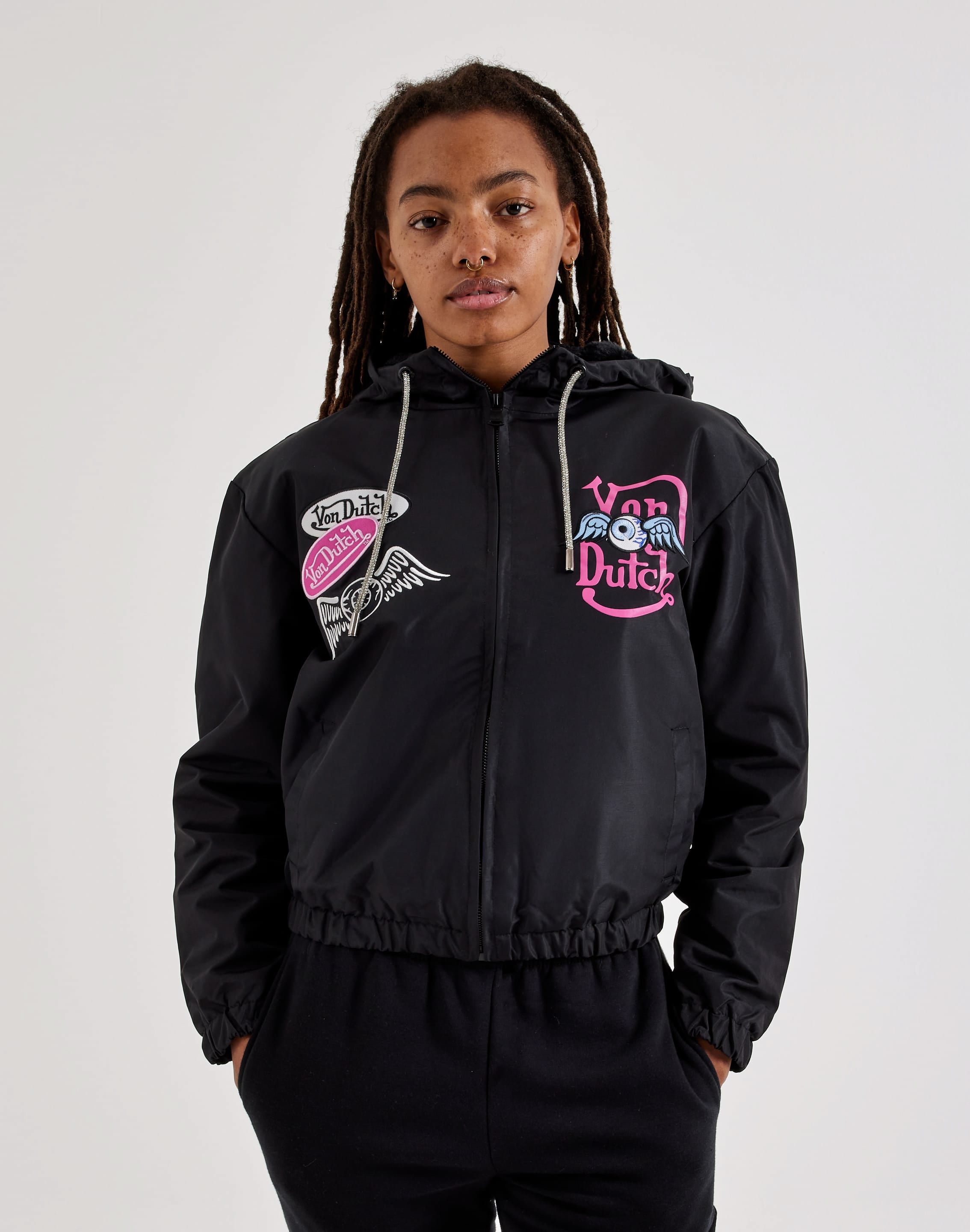 Von Dutch Flying Eye Tassel Windbreaker Jacket, image 1 of 4