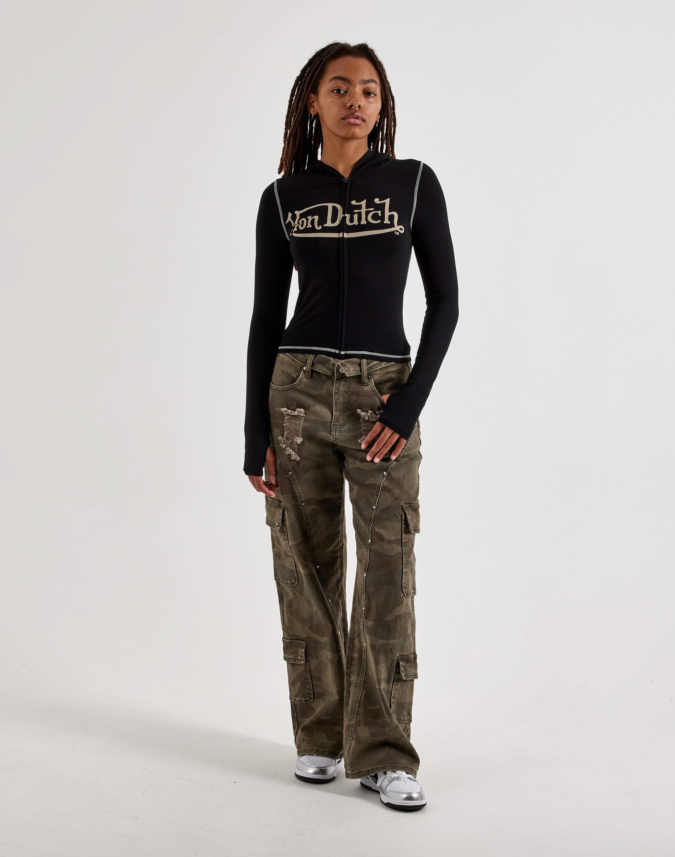 Von Dutch Slim Full-Zip Hoodie, image 4 of 4
