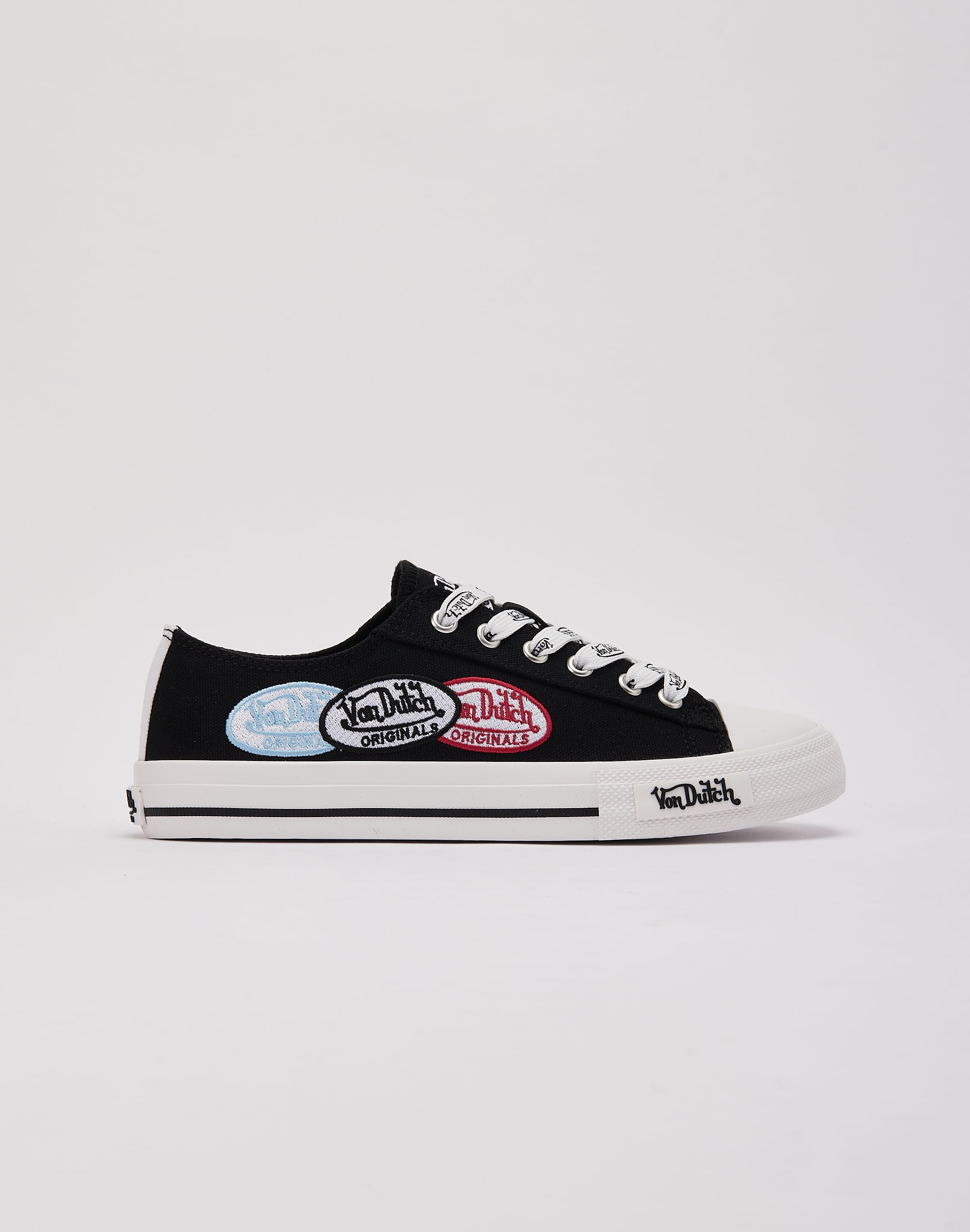 Low Rise Shoes Von Dutch Reese Low - Black Canvas Sneaker - DTLR