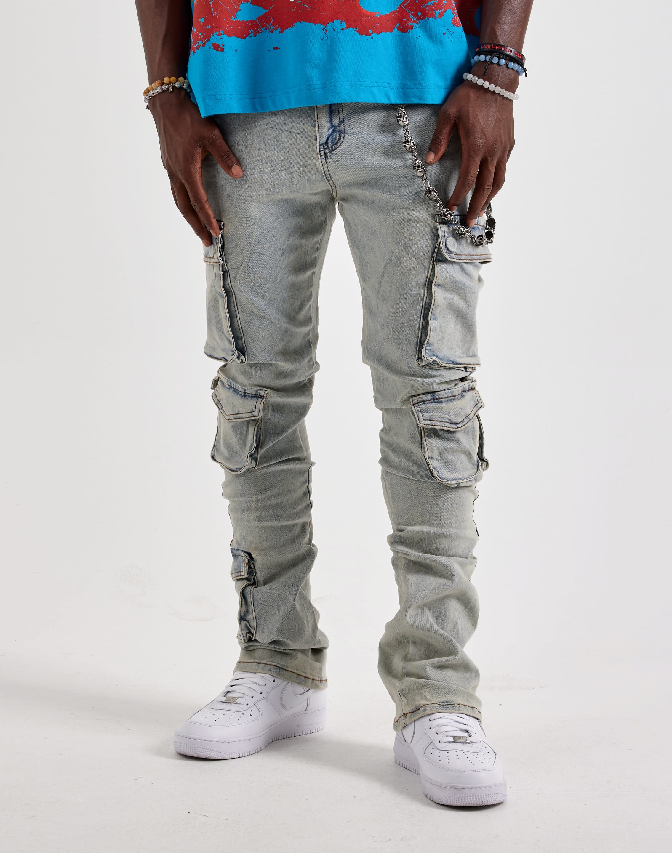 Photo of WAIMEA Stacked Cargo Denim Jeans