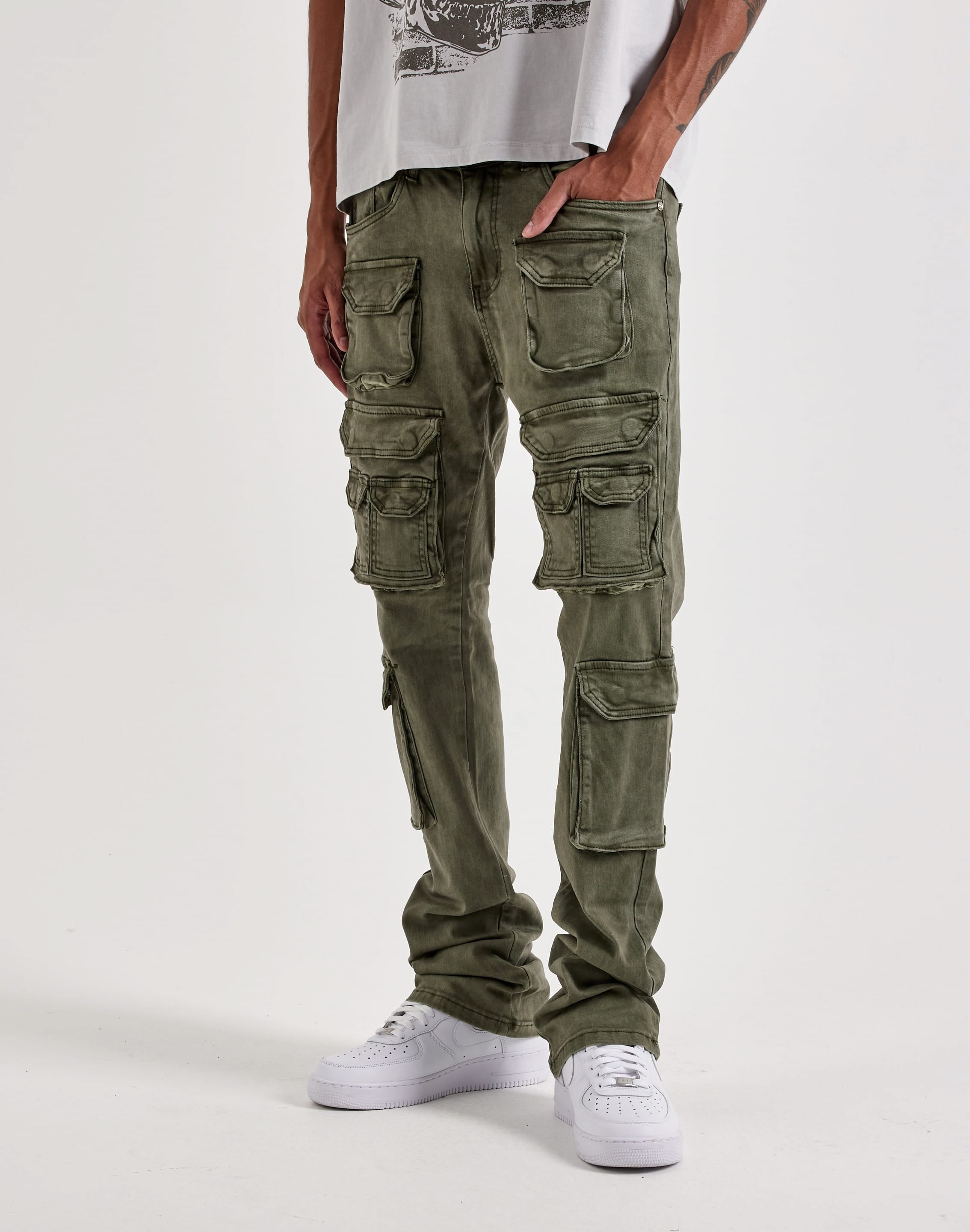 Photo of WAIMEA Stacked Utility Cargo Pants