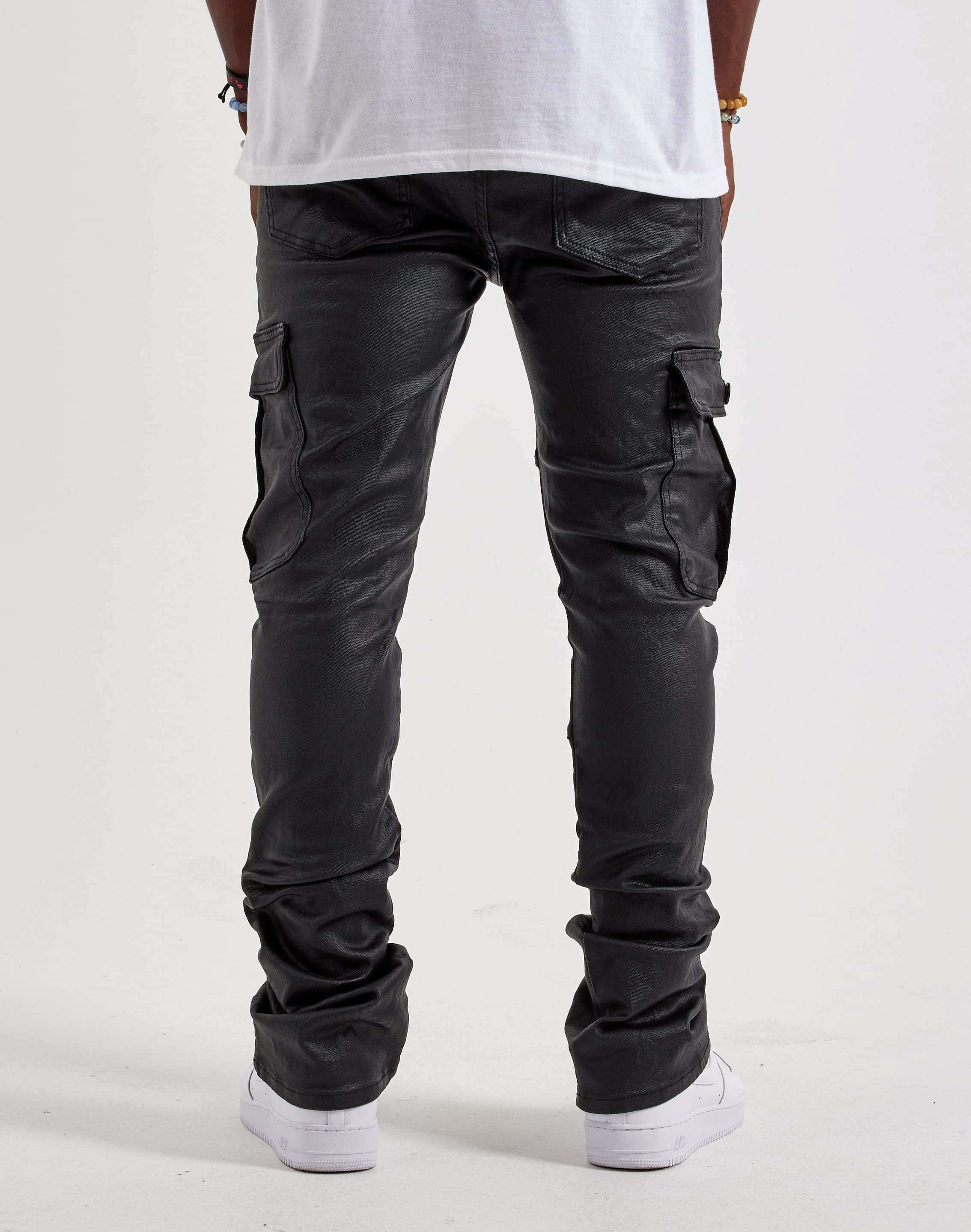 Photo of WAIMEA Coated Stacked Cargo Denim Jeans