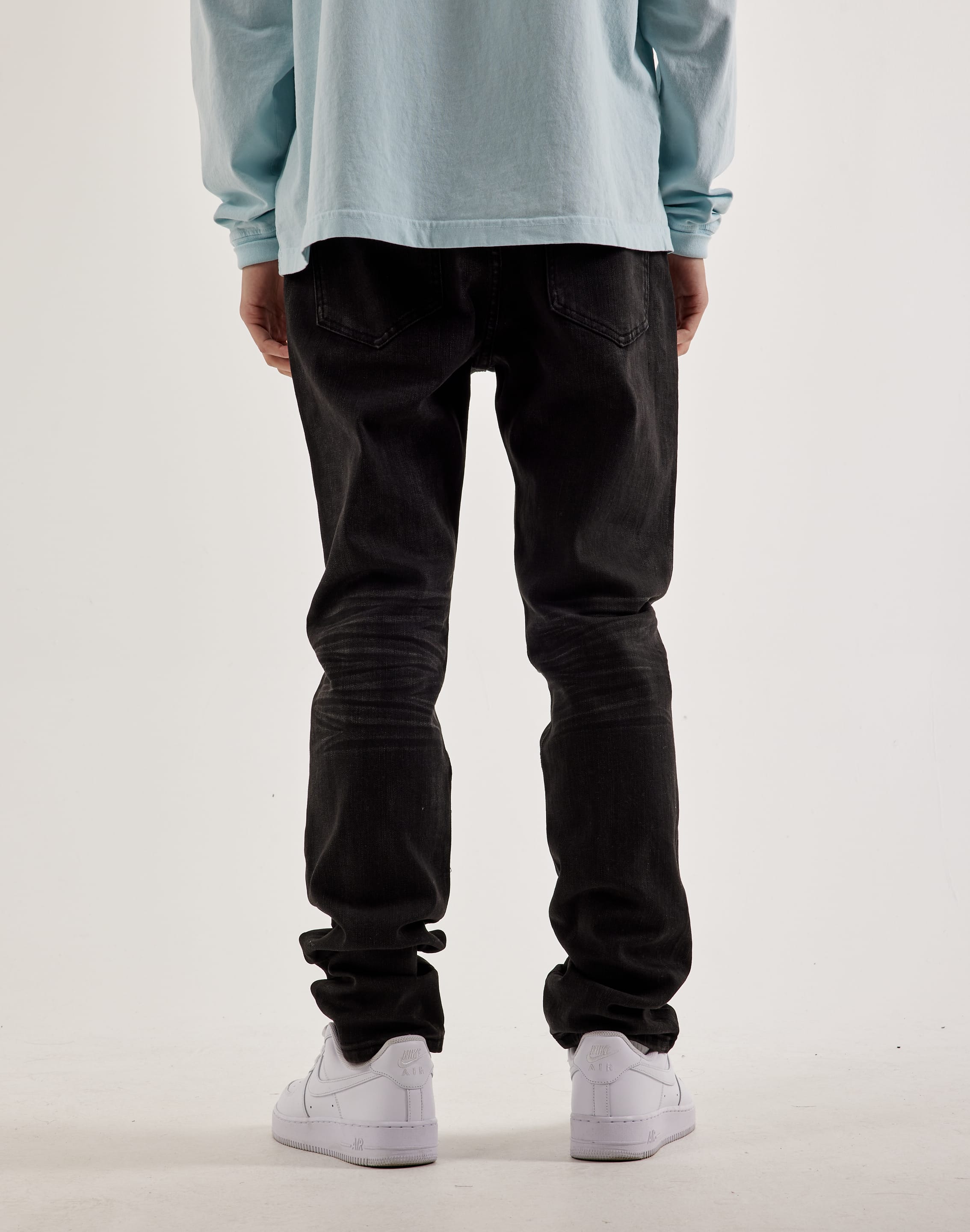 WAIMEA Slim Cross Overlay Denim Jeans