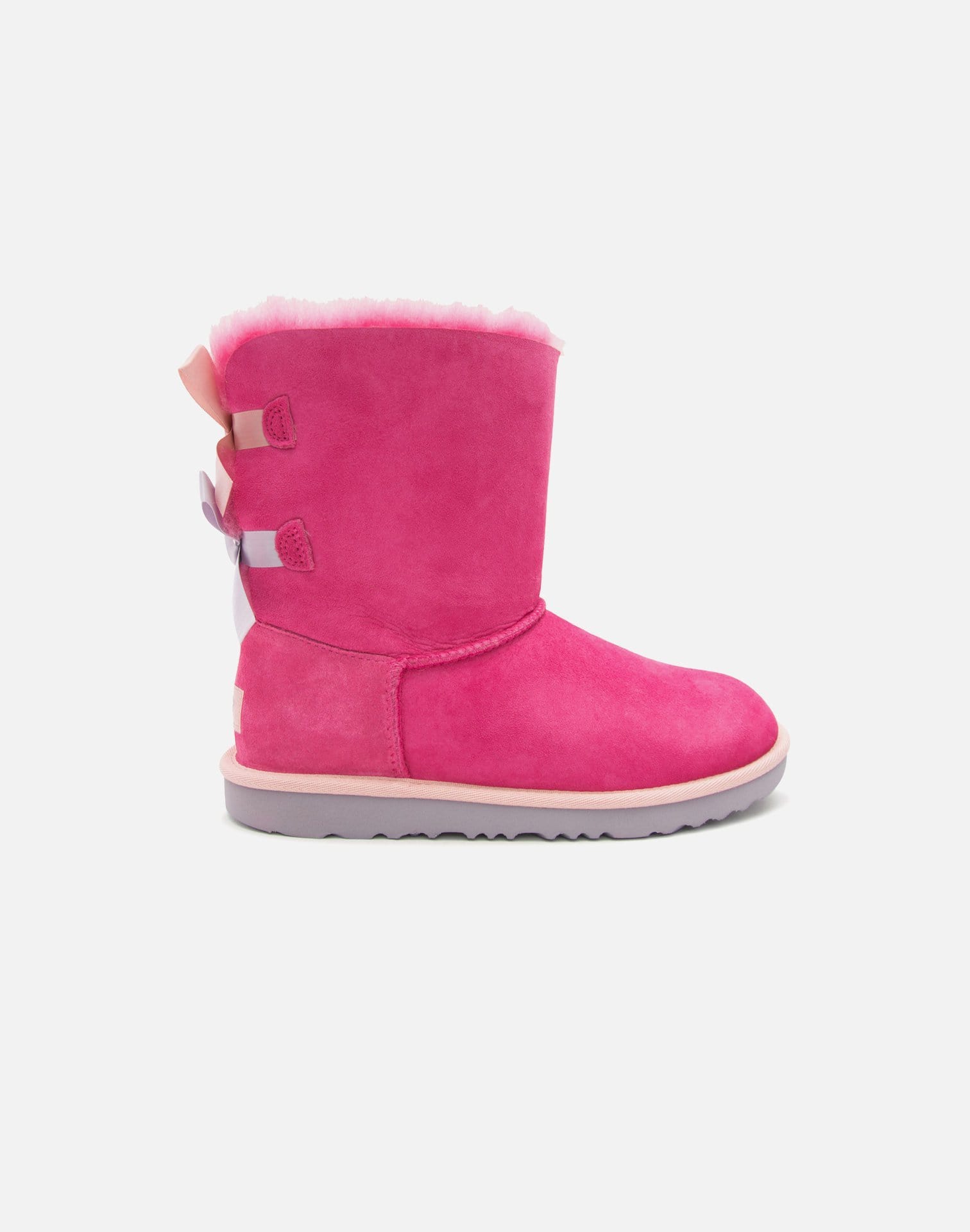 Mini Bailey Ugg Mini Fluff Boot Pink Women's Mini Bailey Fluff