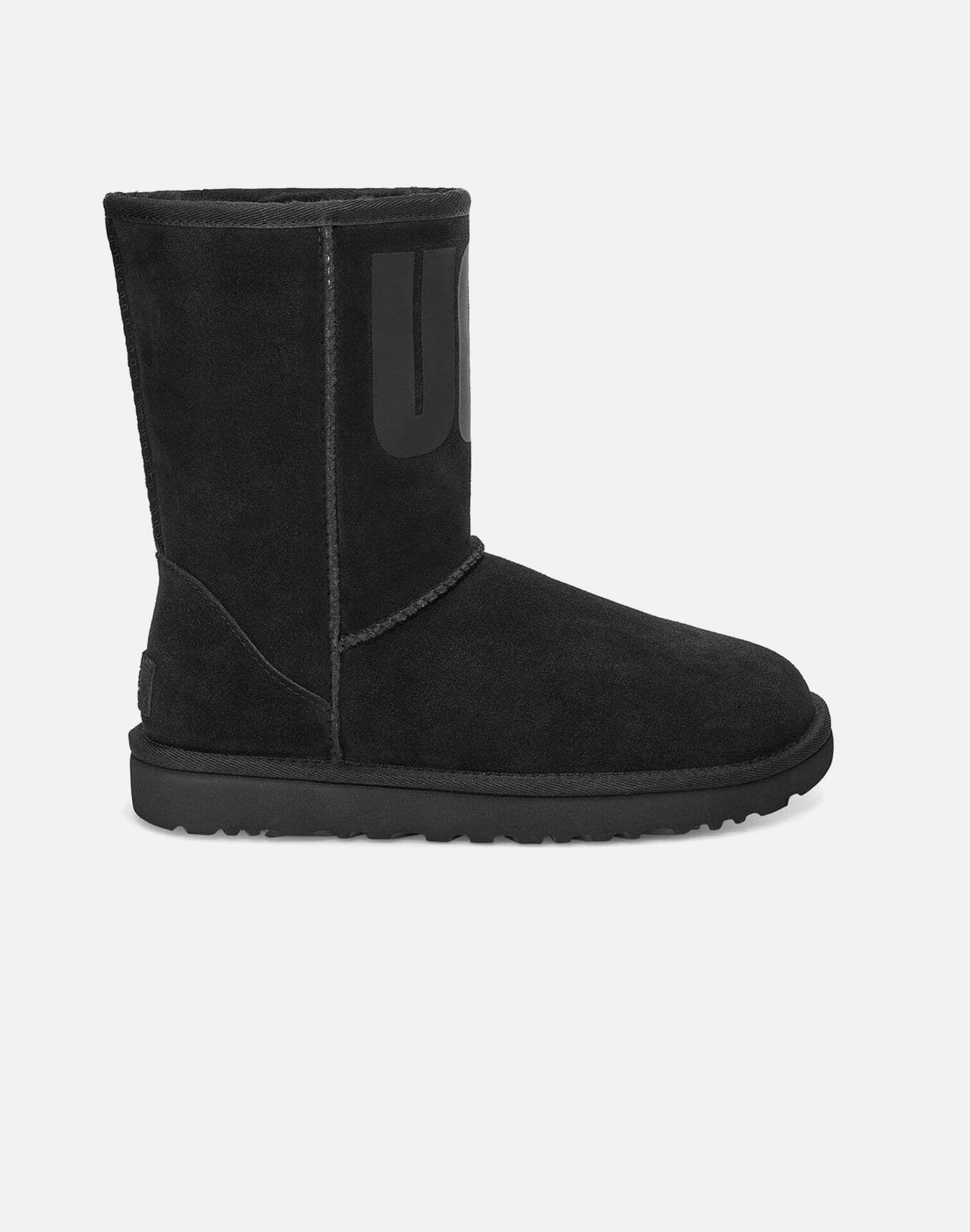 UGG CLASSIC SHORT UGG RUBBER LOGO BOOTS – DTLR - Main Image