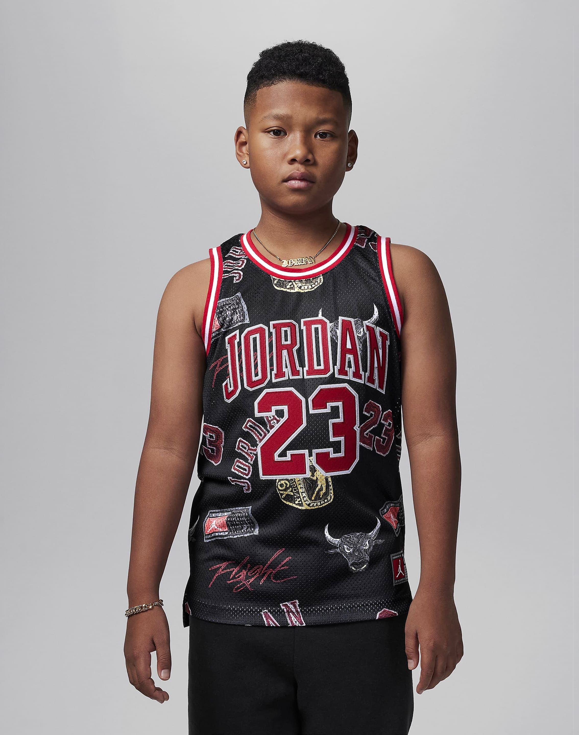 Jordan 23 Striped Jersey Grade-School – DTLR
