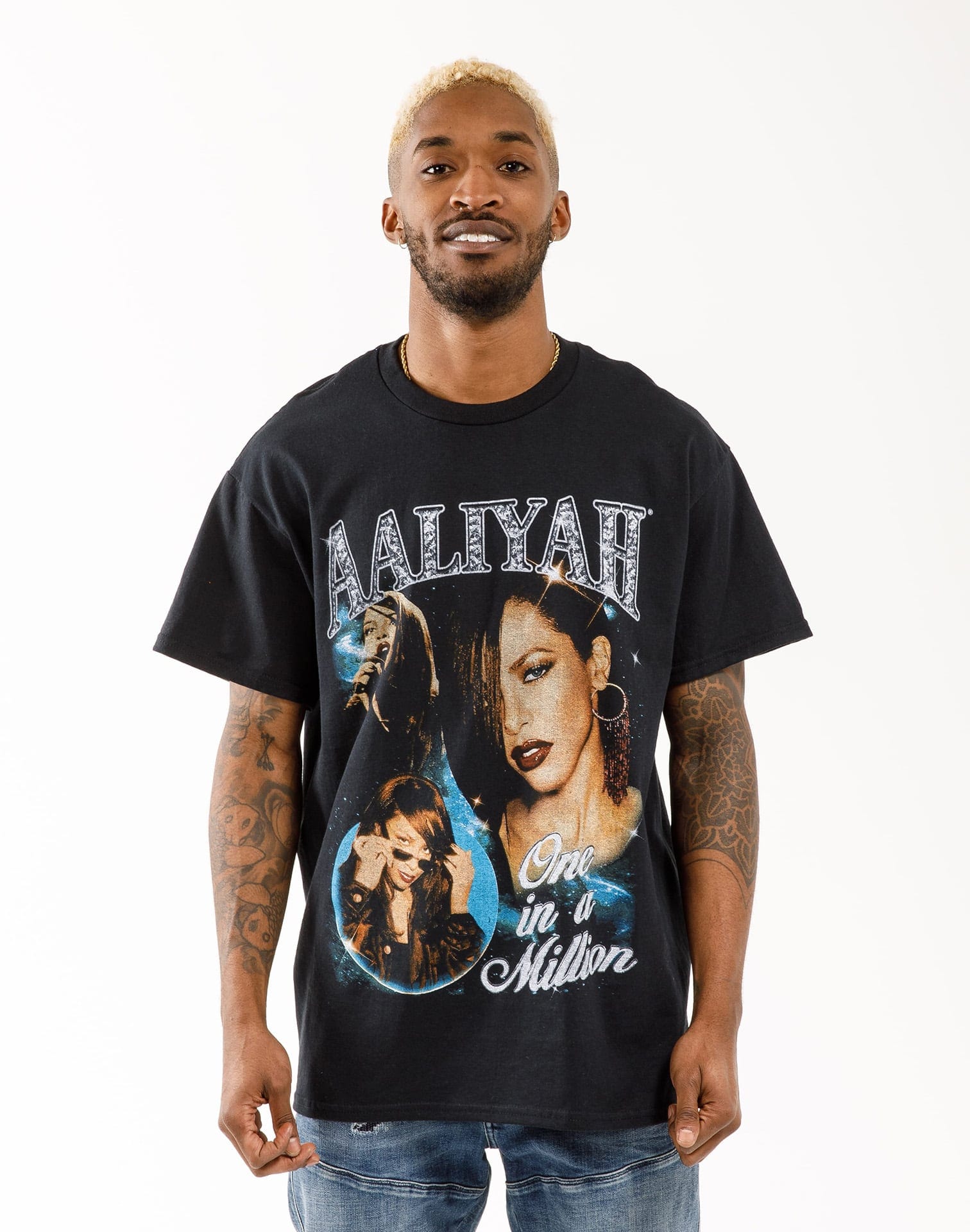AmeriTee87 Aaliyah Graphic Short Sleeve Cotton T Shirt Men R And B Music For Unisex Up To Size 5xl