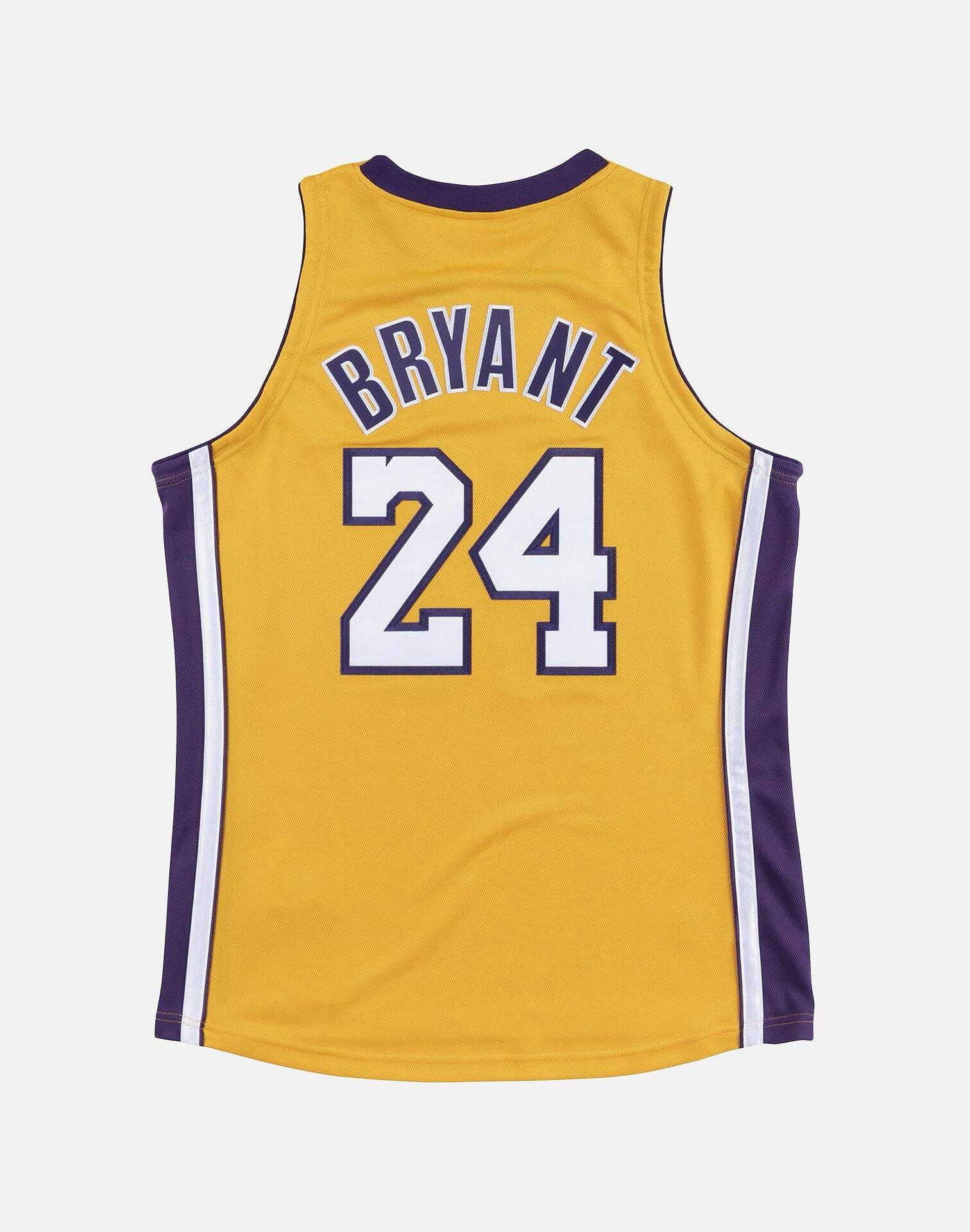 Kobe Bryant #24 Los Angeles Lakers 2019 Yellow Jersey with KB Patch
