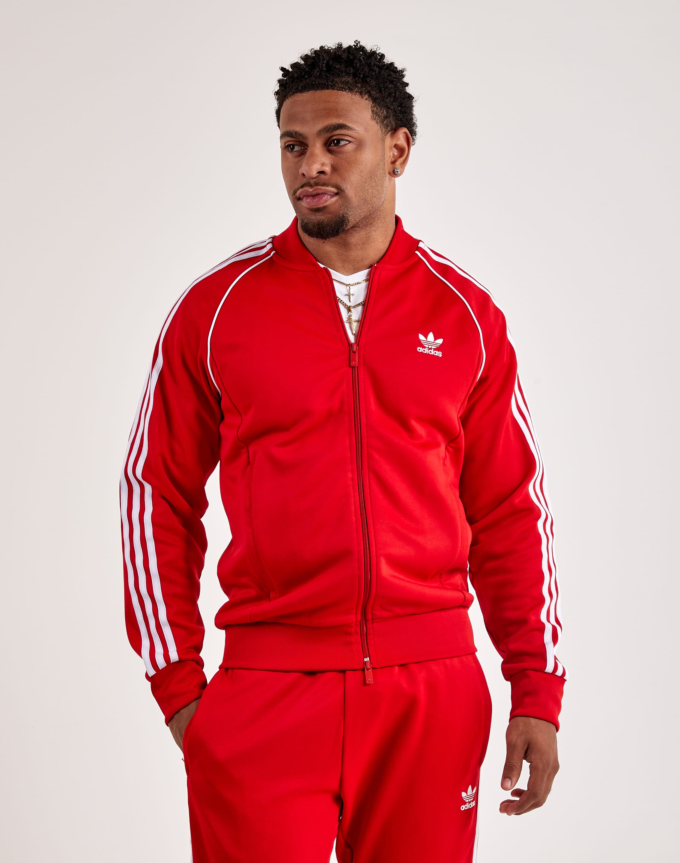 Adidas superstar red track jacket Clearance
