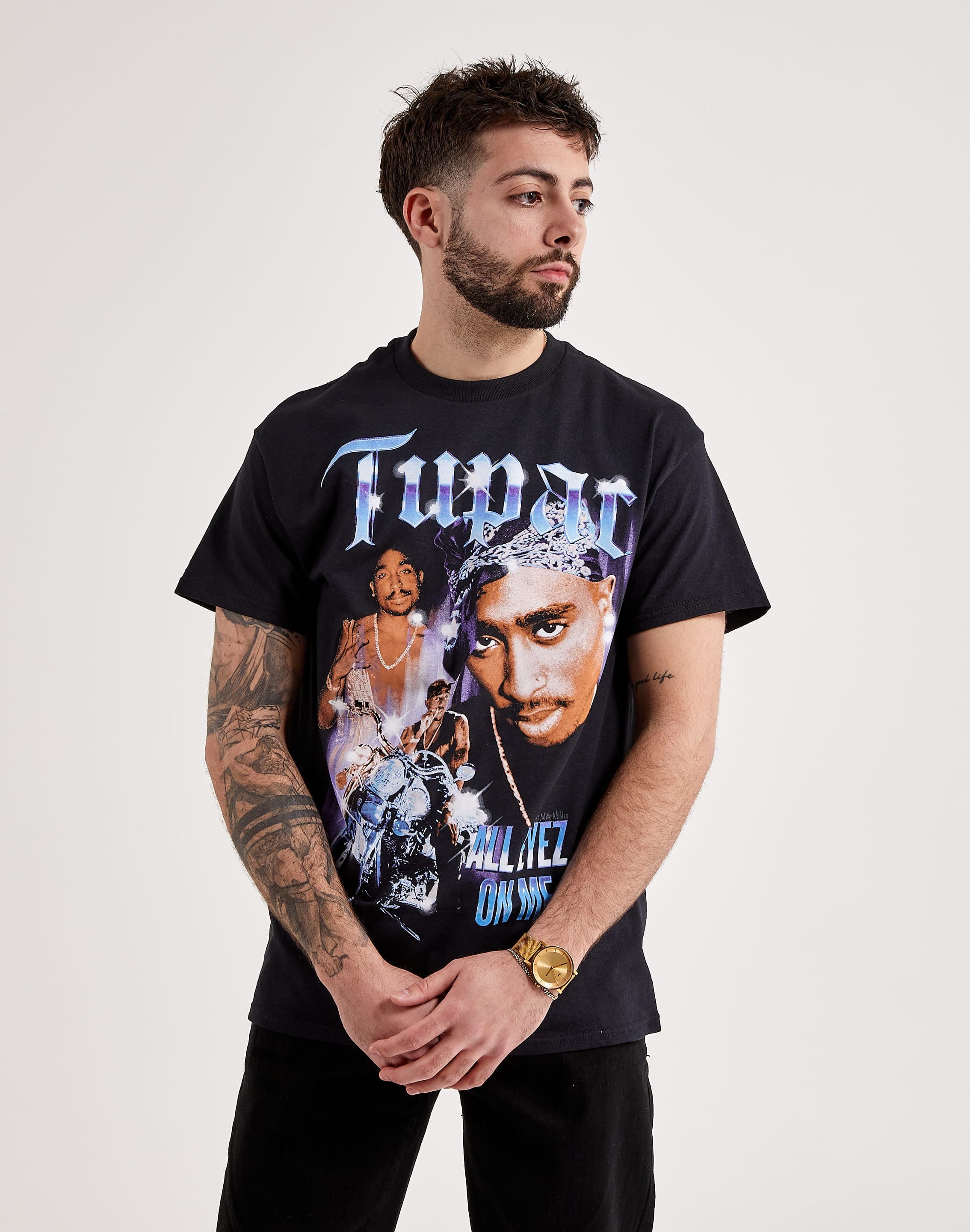 All Eyez On Me Tshirt Tupac Tupac 'All Eyez Blue Homage' (Black