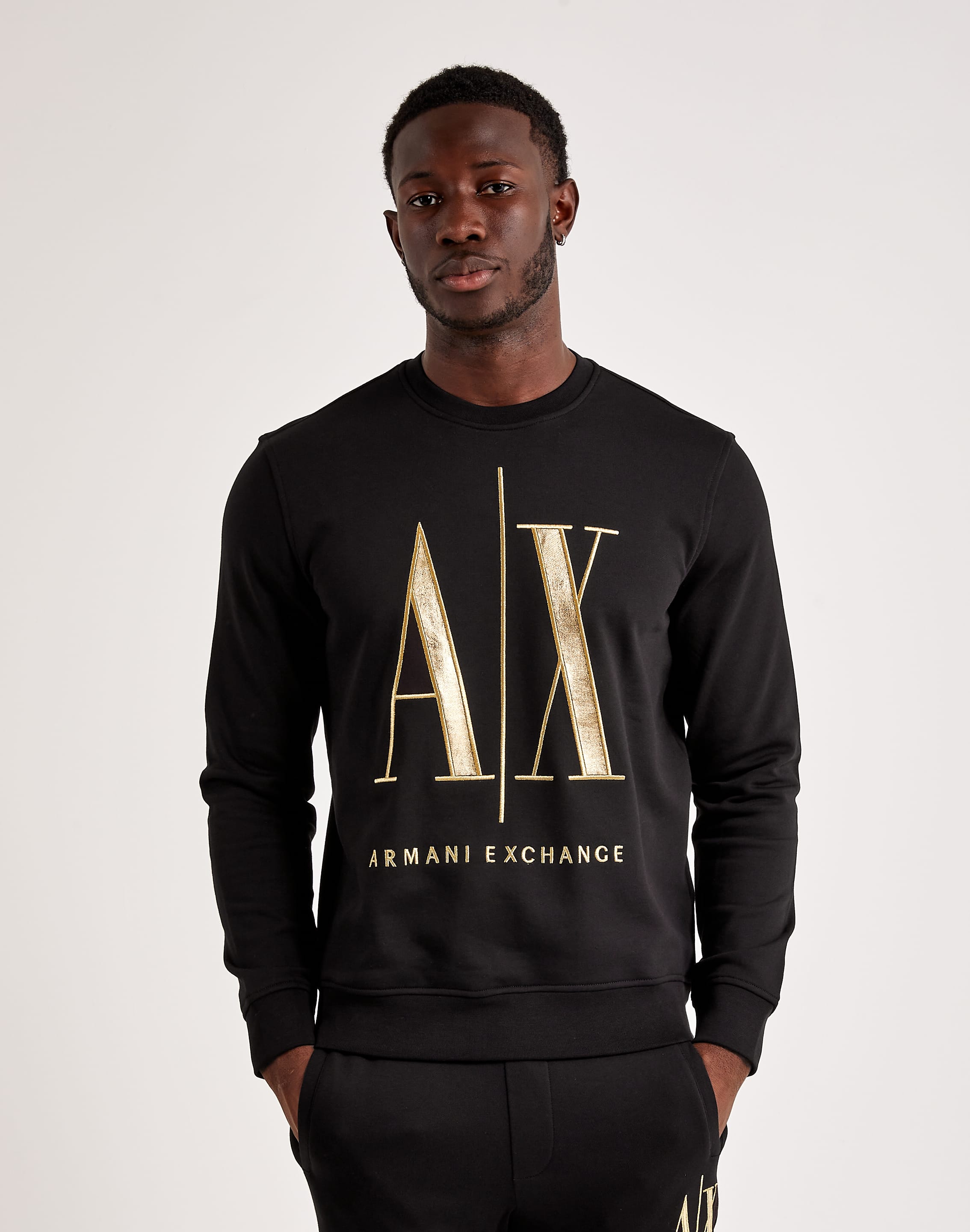 ARMANI EXCHANGE Icon Logo Crewneck Sweatshirt – DTLR | Lange Ketten