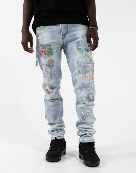 United Cotes Multicolor Stitch Jeans – DTLR