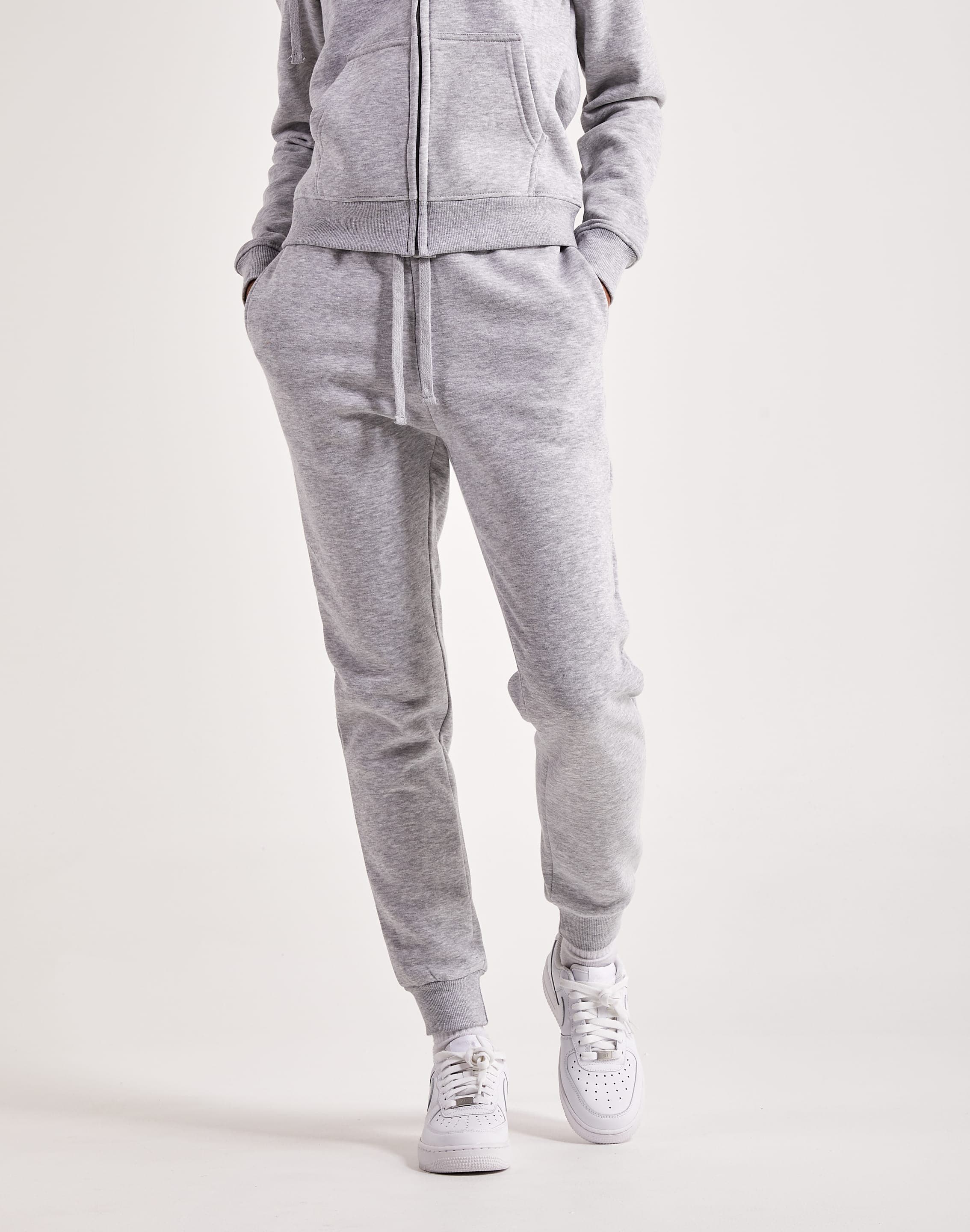 Girls' Fleece Joggers - All in Motion Heathered Gray XS 1 ct