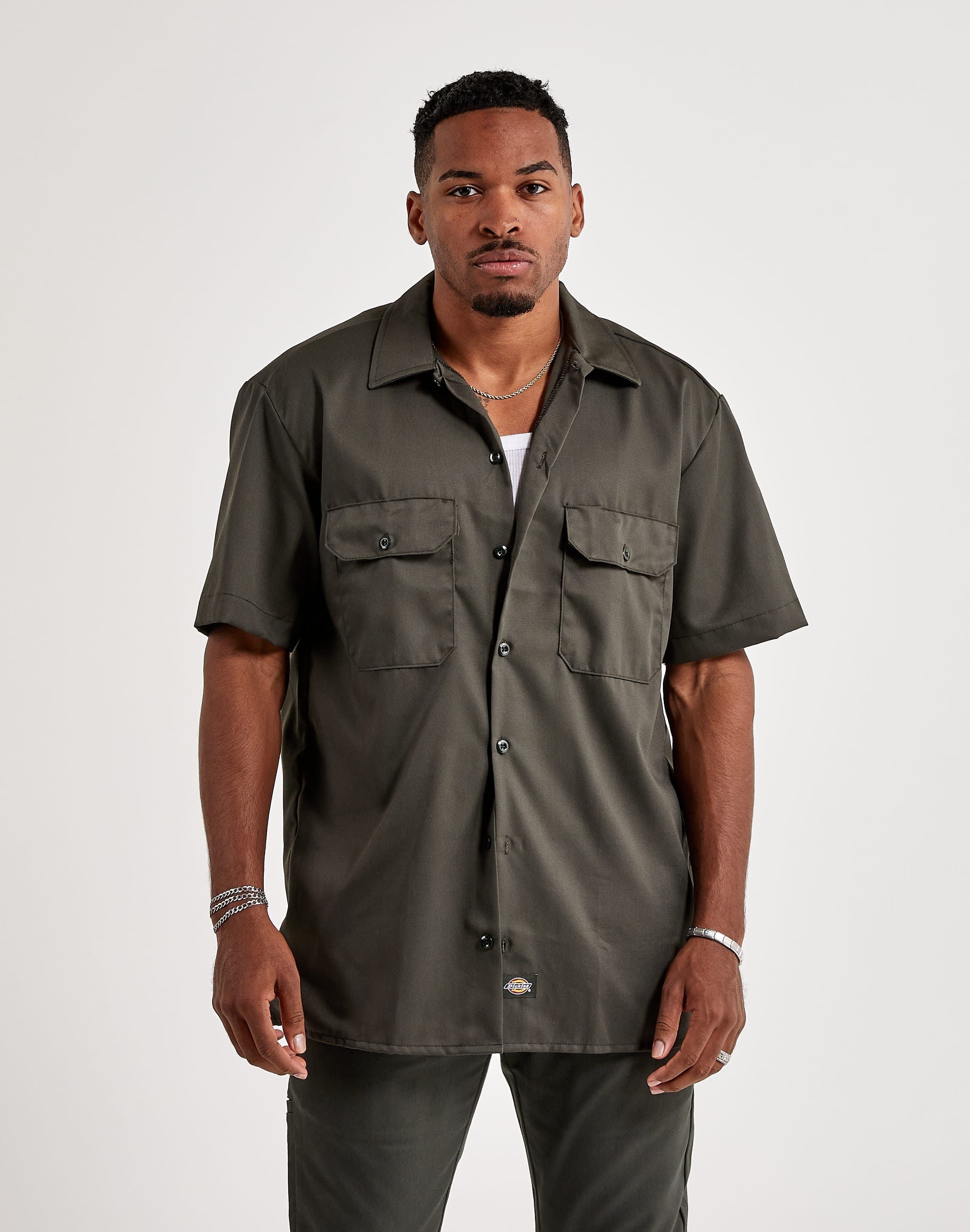 Dickies Short Sleeve Twill Work Shirt – DTLR Dickies Short Sleeve Twill Work Shirt – DTLR