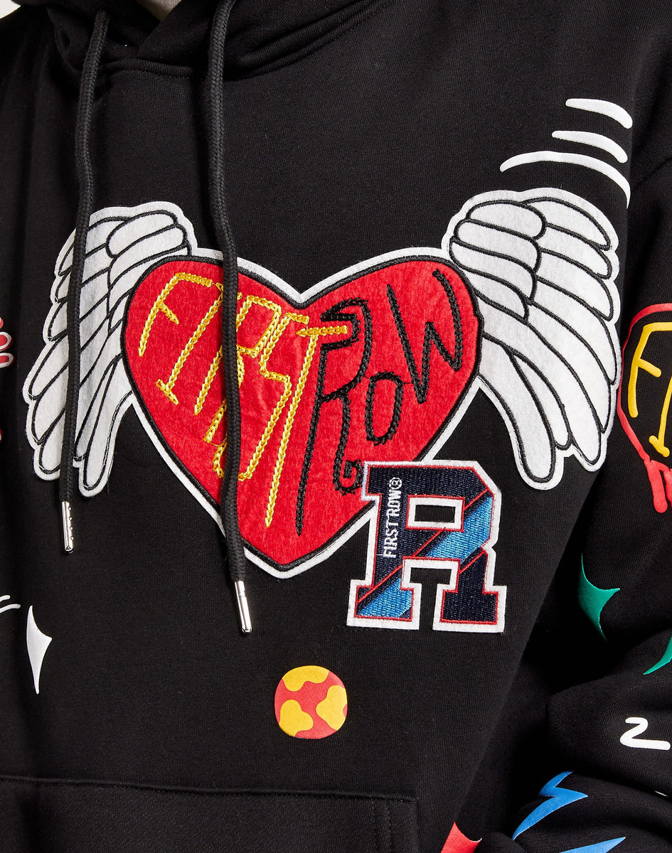 First Row Flying Heart Fleece Hoodie – DTLR