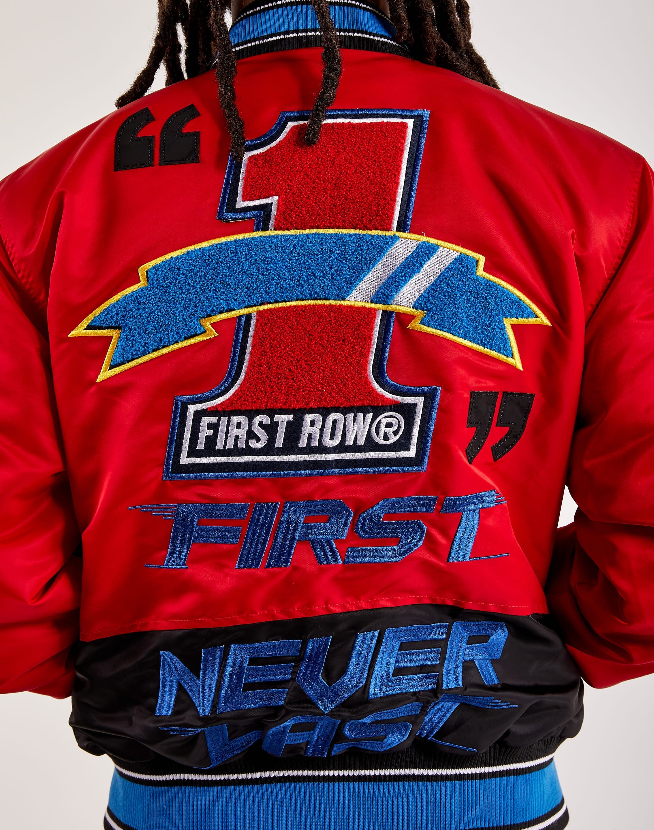 First Row Men First Row Racing Nylon Jacket Red SM