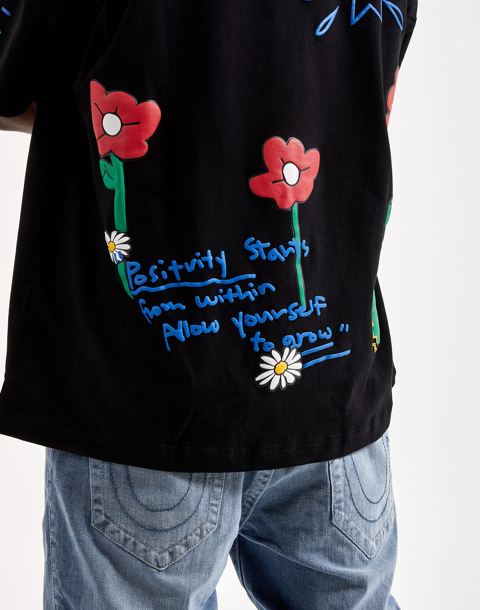 First Row Flower Puff Print Tee – DTLR