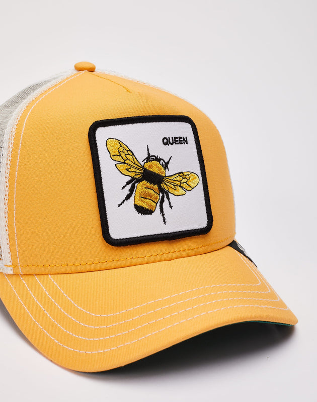 Goorin Bros The Queen Bee Khaki Adjustable Trucker Cap - One-Size Goorin Bros The Queen Bee Khaki Adjustable Trucker Cap - One-Size