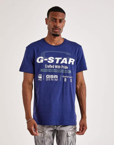 G-Star Originals Label Regular T-Shirt Donna - Maglietta Casual In Cotone Leggero Con Logo Gommat