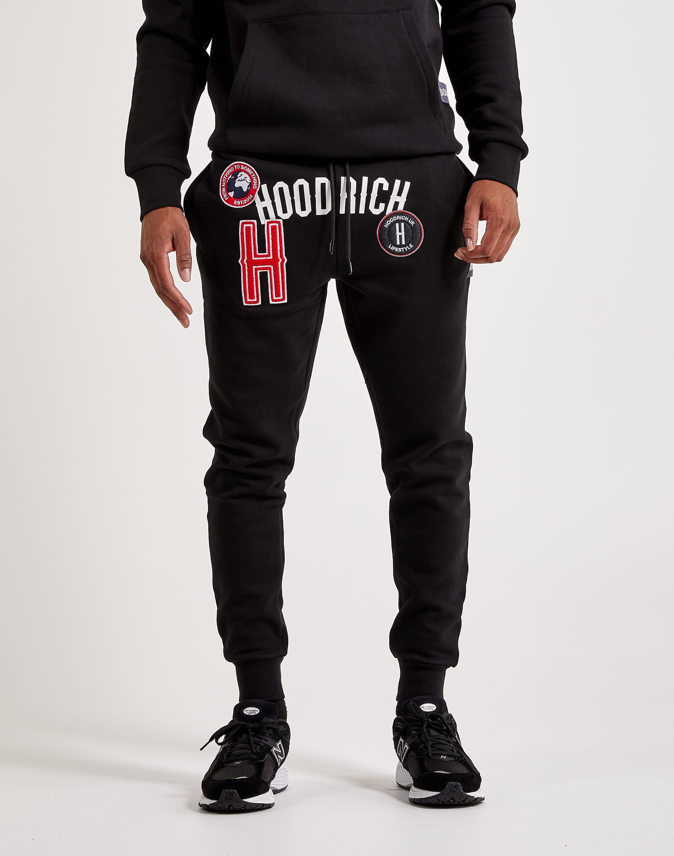 Tracksuit Mens Hoodrich Black Tracksuit Jogging Bottoms Mens