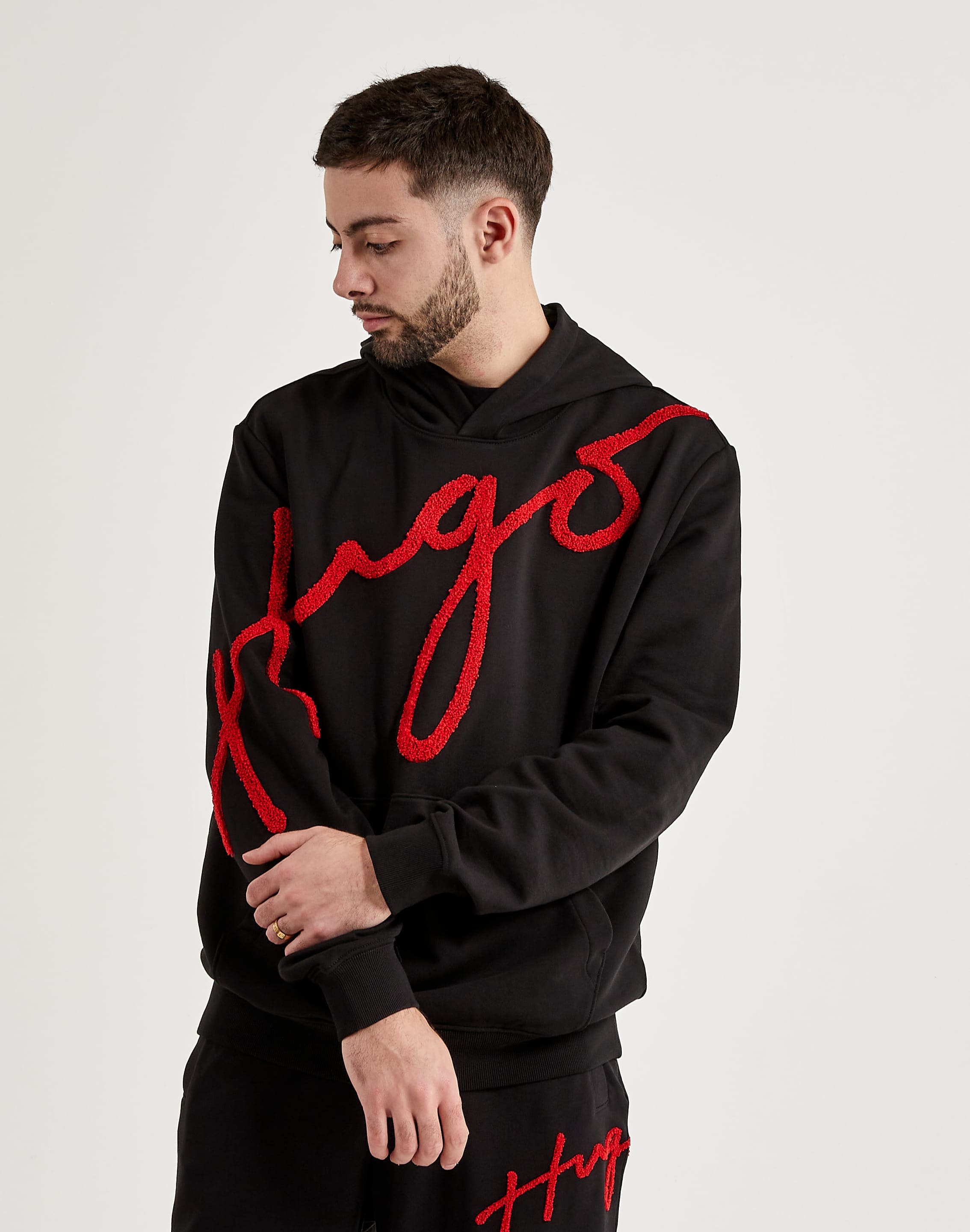 Hugo Script Hugo Boss Script Pullover Hoodie – DTLR
