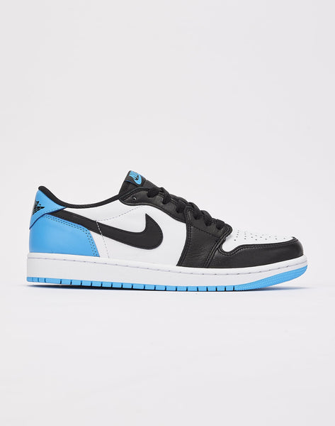 靴 AIR JORDAN 1 RETRO LOW OG POWDER BLUE Jordan 1 Retro Low OG Black Dark Powder Blue Men's - CZ0790