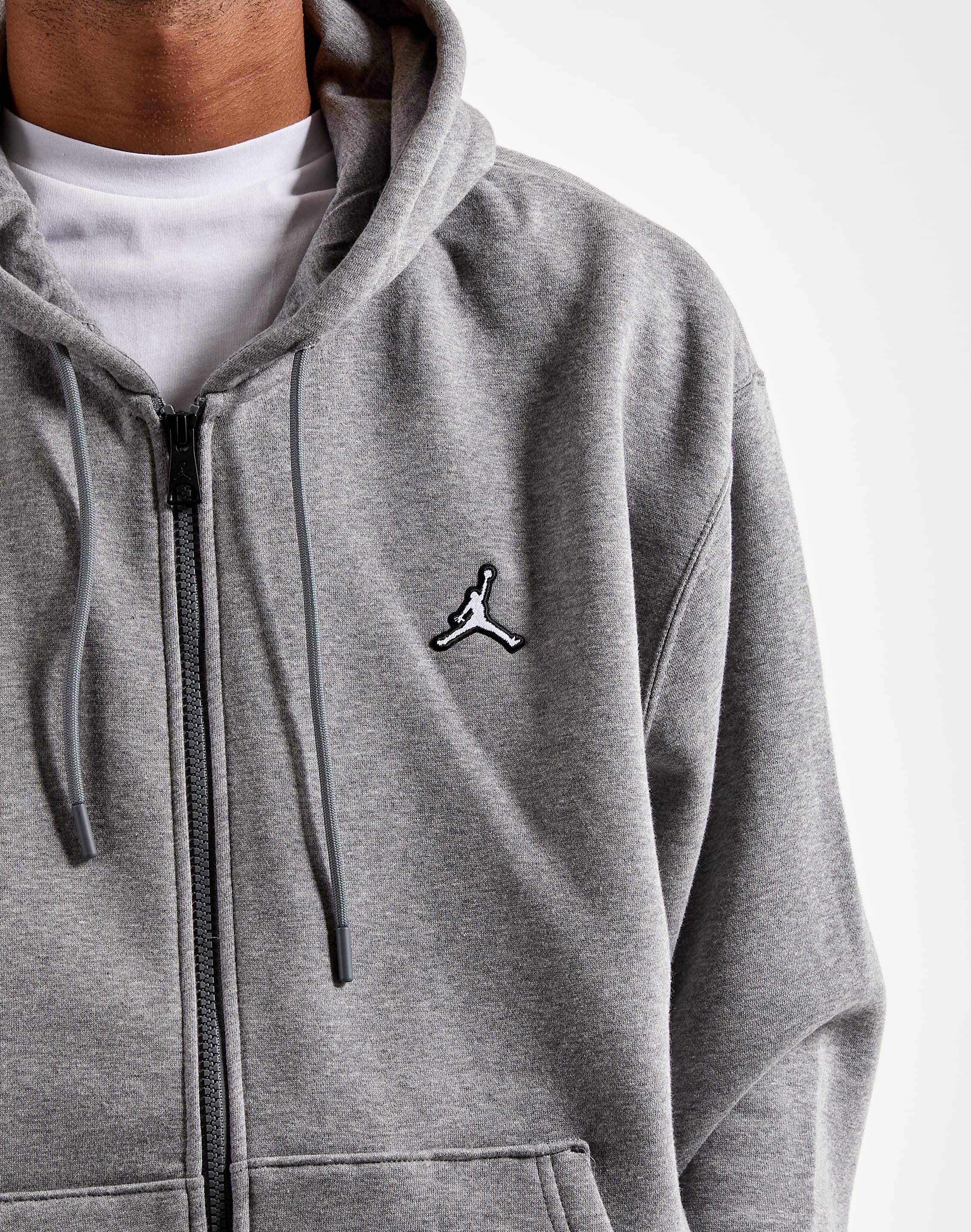 Gray jordan zip up hoodie Clearance