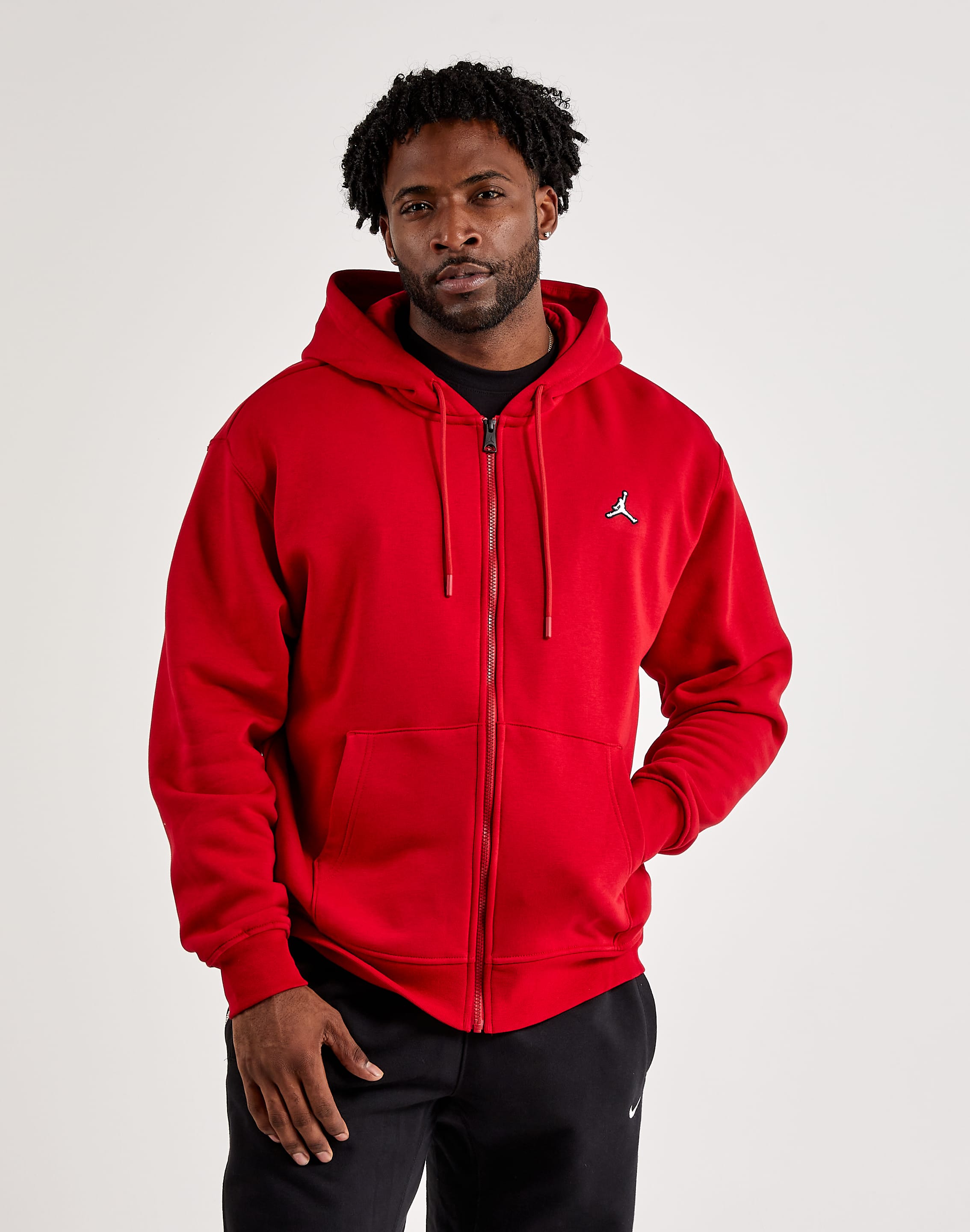 Red Zip Up Jacket Mens Jordan Essentials Fleece Full-Zip Hoodie – DTLR
