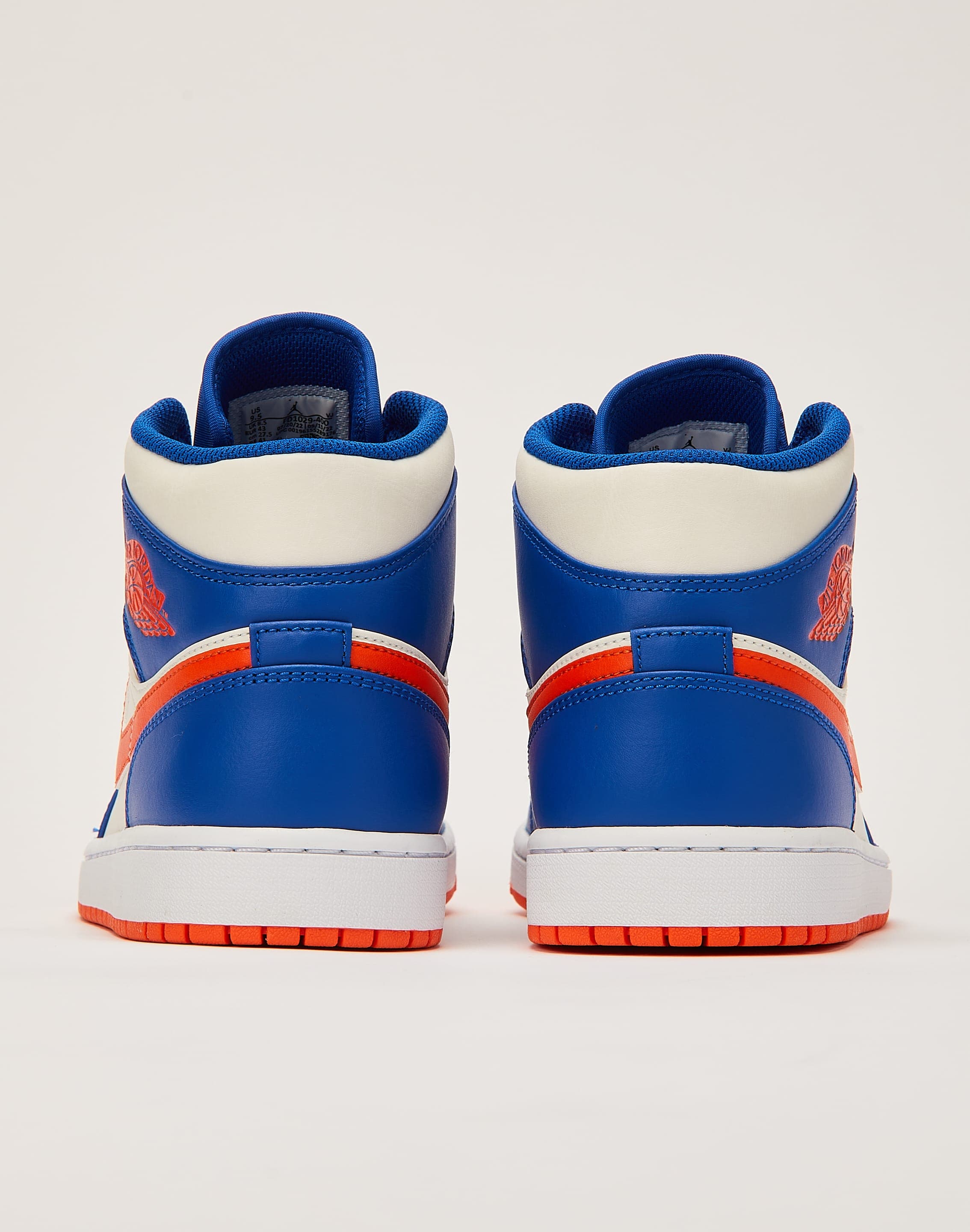 Nike Air Jordan 1 Mid Knicks Blue Orange FD1029-400 Men's Size