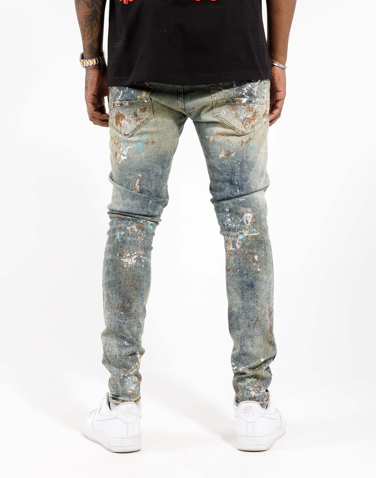 Photo of Jordan Craig Paint Rip And Repair Jeans