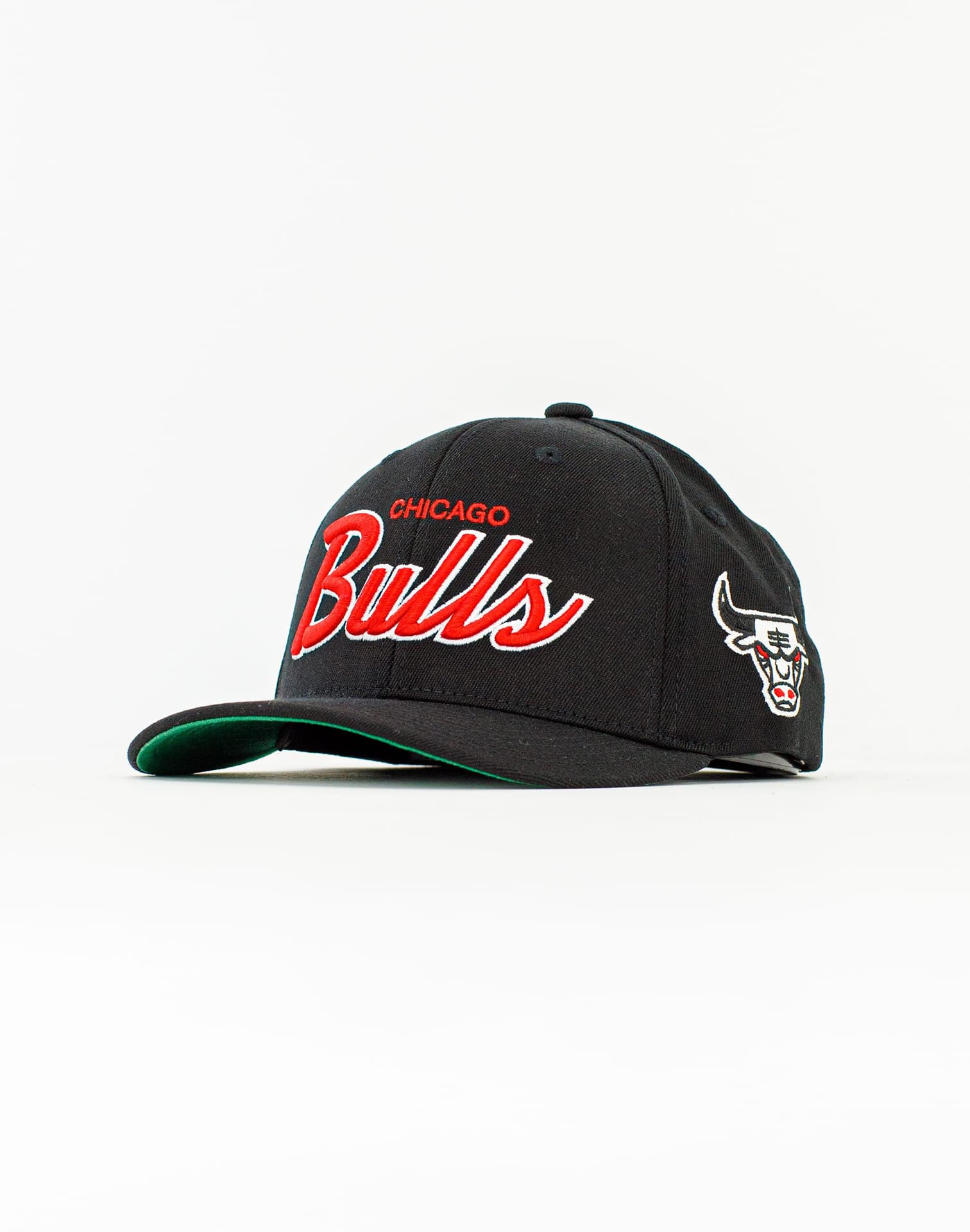 Mitchell & Ness Foundation Script Snapback Cap - Wool Blend, Structured High Crown