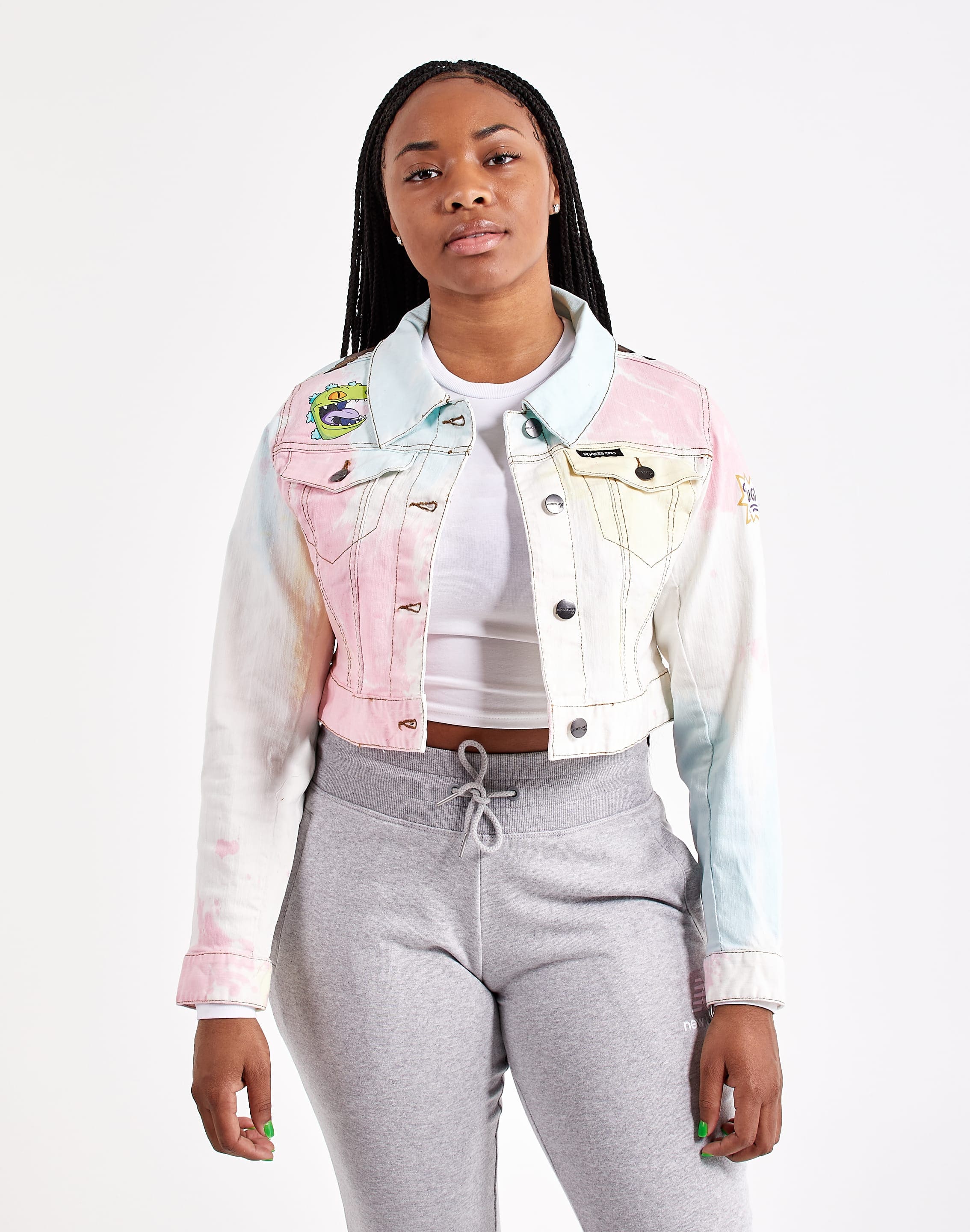 Oversized Denim Bdg Tie Dye Denim Shirt Jacket Tie Dye Denim