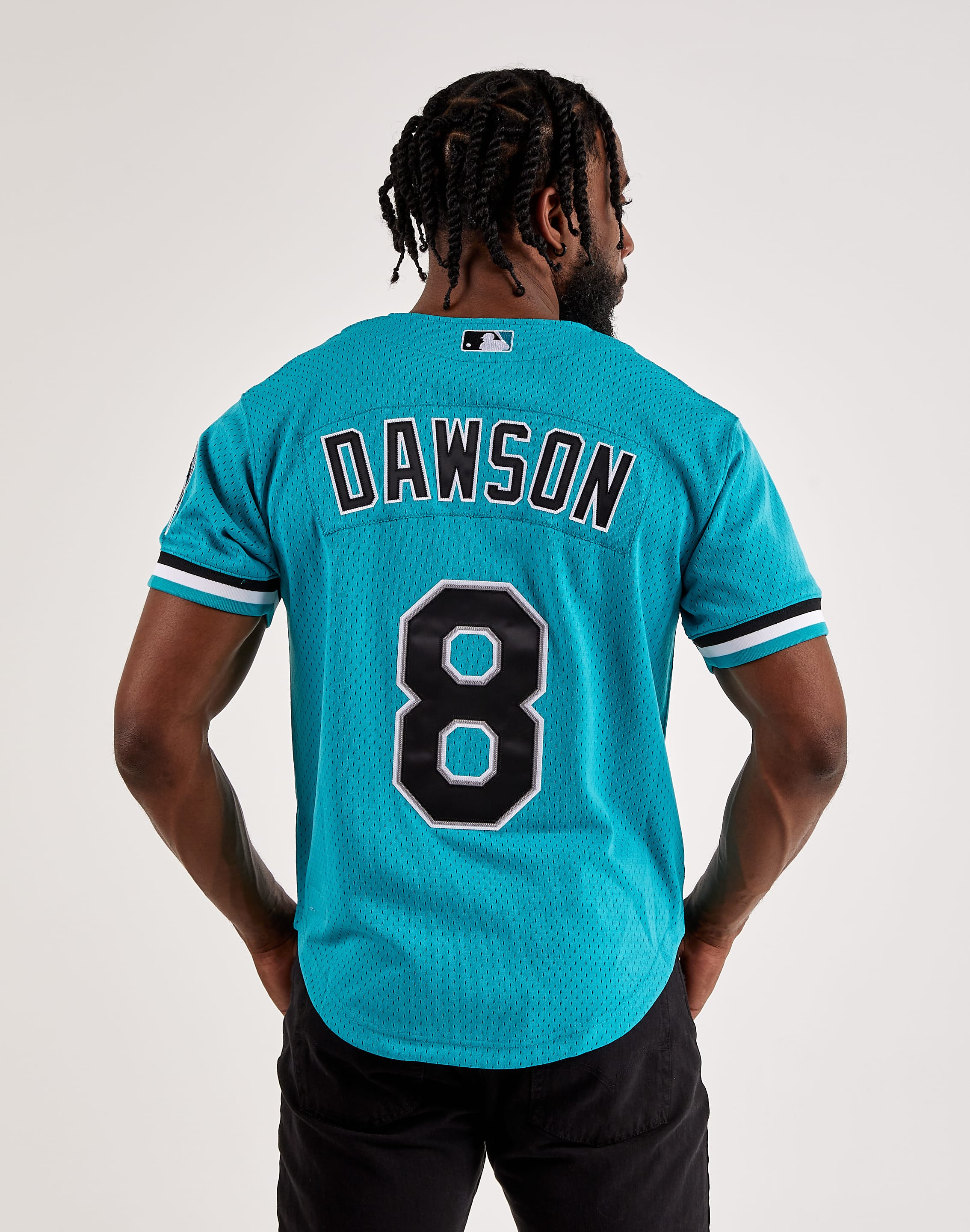 Size XL- Florida Marlins Andre Dawson 1995 Authentic Jersey, Teal