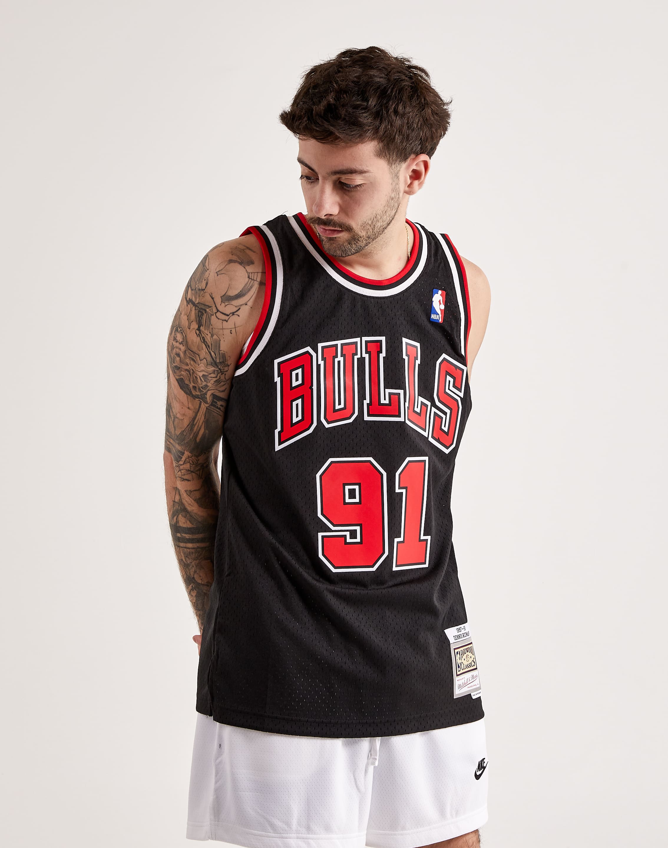 Mitchell & Ness Chicago Bulls Reversible Jersey Tank Top in Red for Men