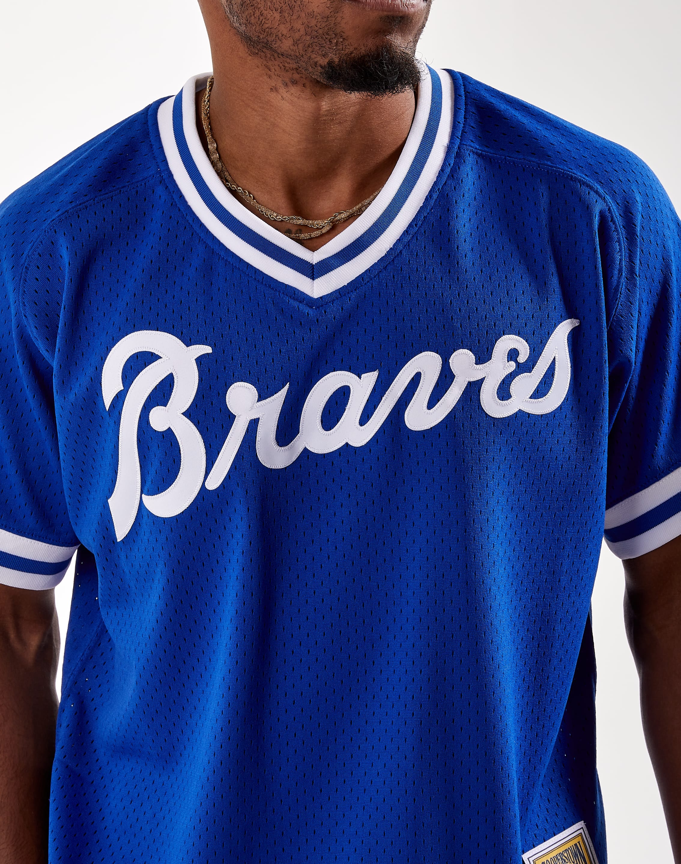 Youth Mitchell & Ness Dale Murphy Royal Atlanta Braves Cooperstown  Collection Mesh Batting Practice Jersey