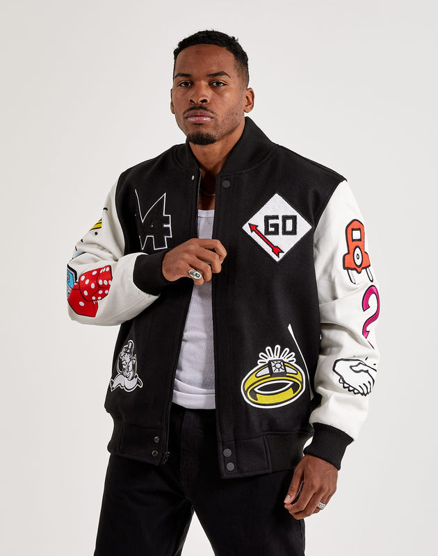 Central Mills Monopoly Varsity Jacket – DTLR
