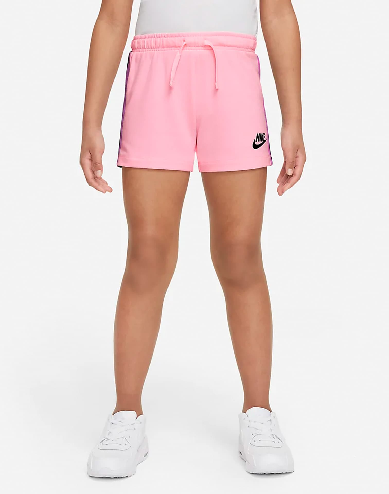 nike french terry shorts pink