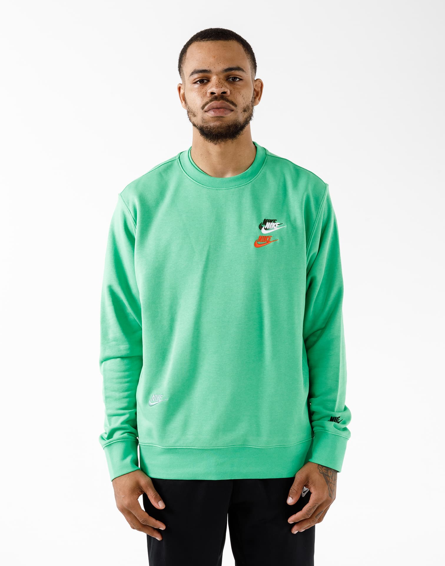 Nike Men's Air French Terry Pullover Hoodie Green