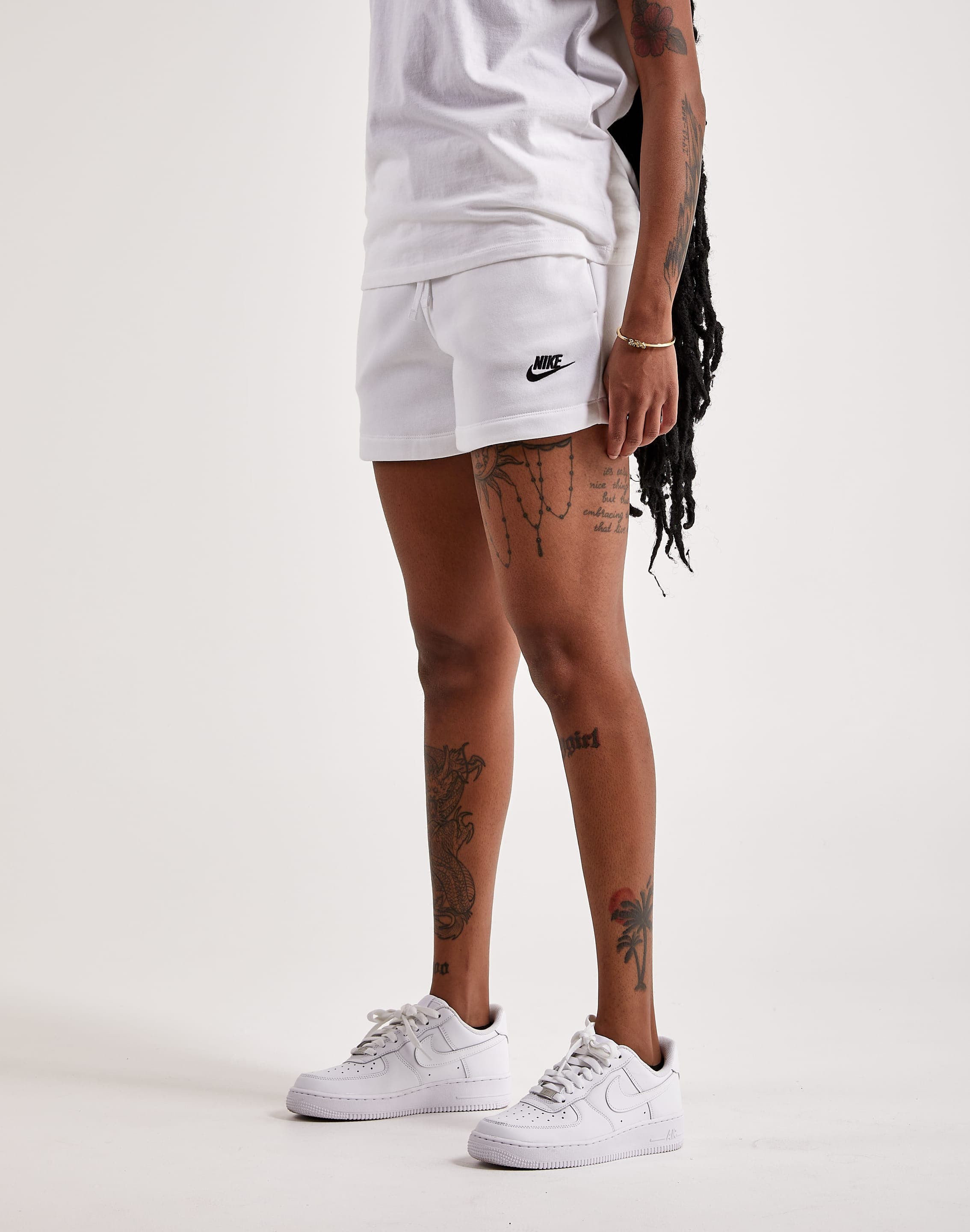 Women's Nike Sportswear Club Mid Rise Fleece Shorts Grey Size XL