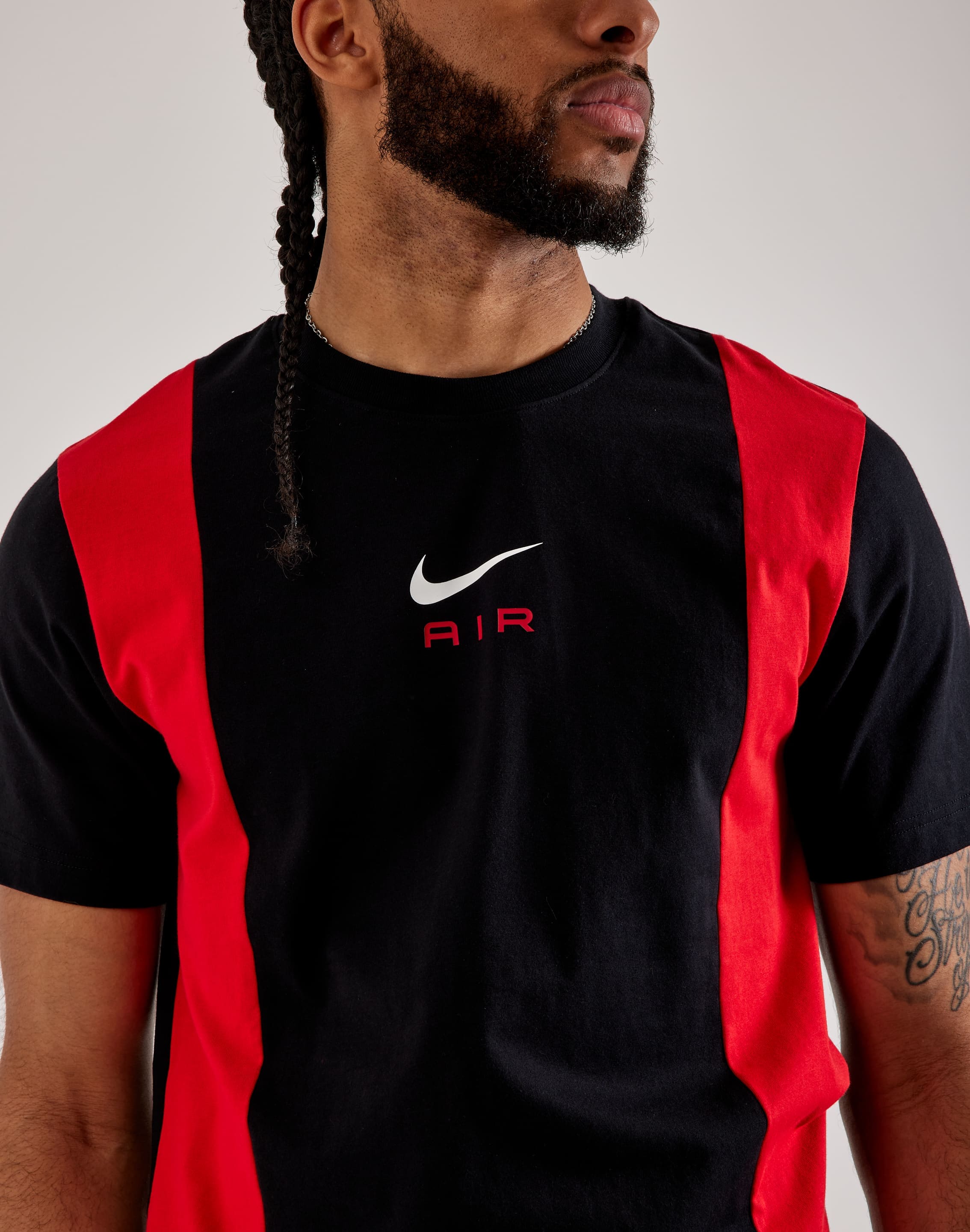 red and black nike air shirt