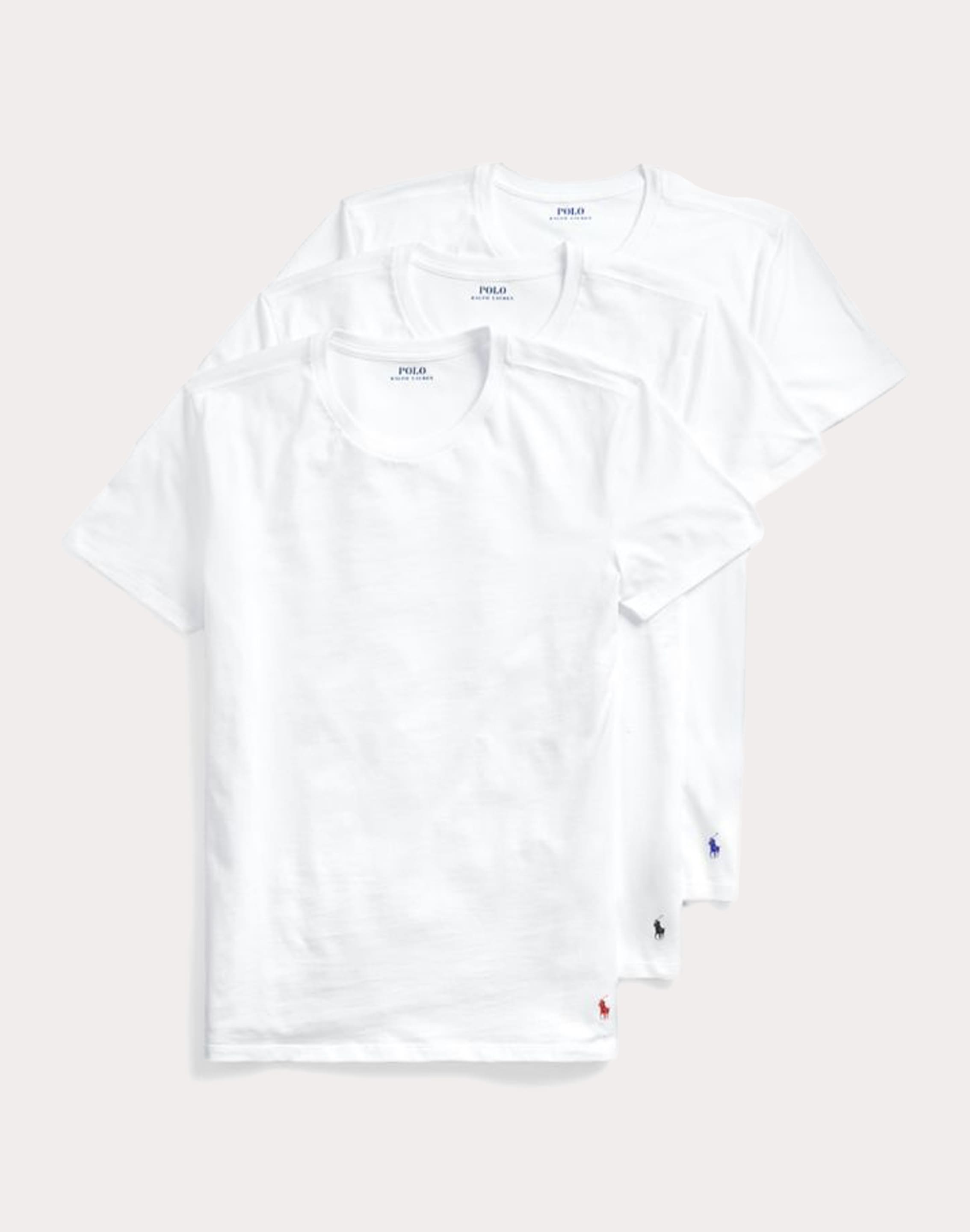 Polo Ralph Lauren Slim Fit Cotton Crewneck Tee 3-Pack – DTLR