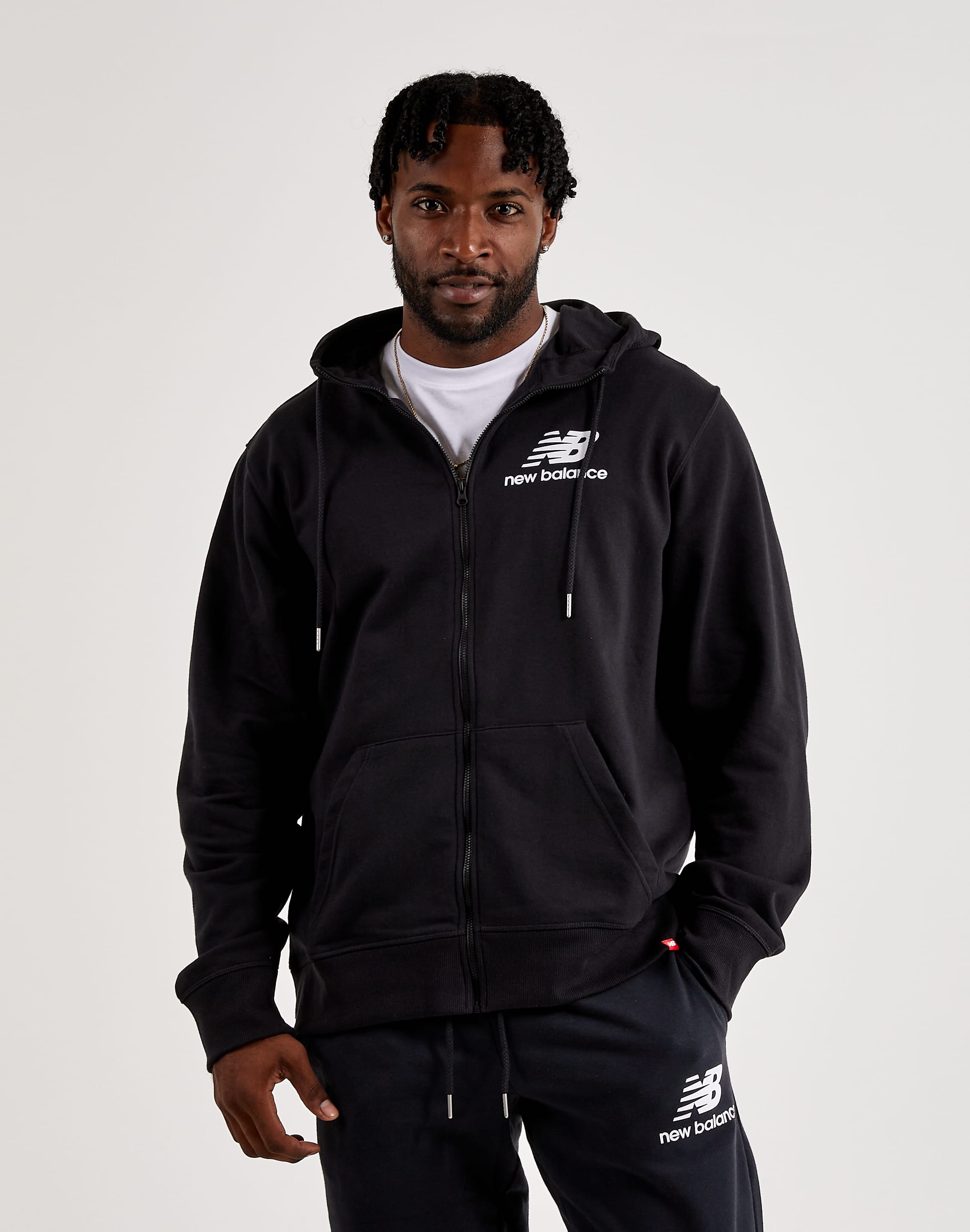 New balance hoodie zip Clearance