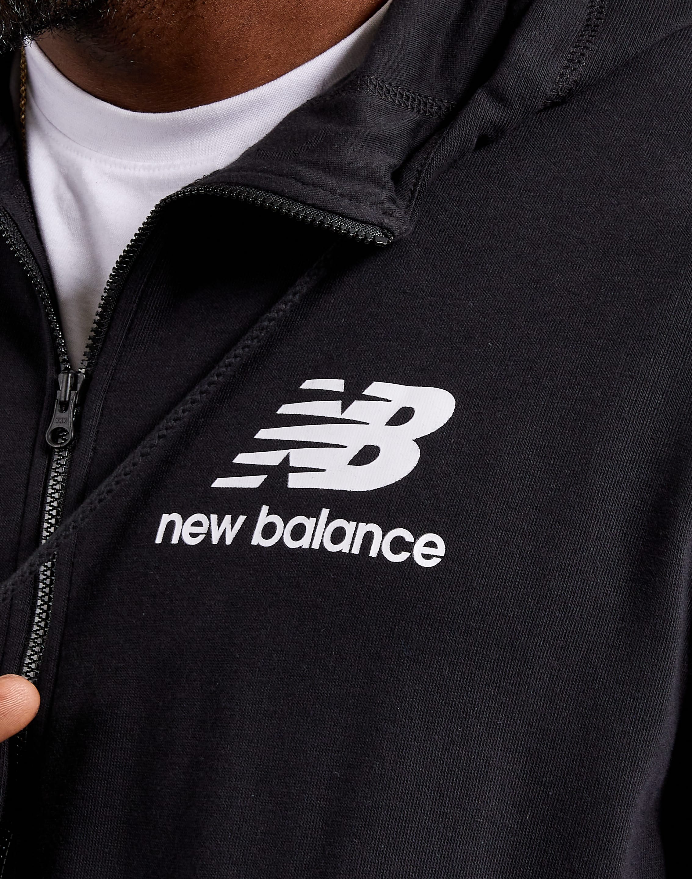 New Balance Essentials Stacked Full-Zip Hoodie – DTLR