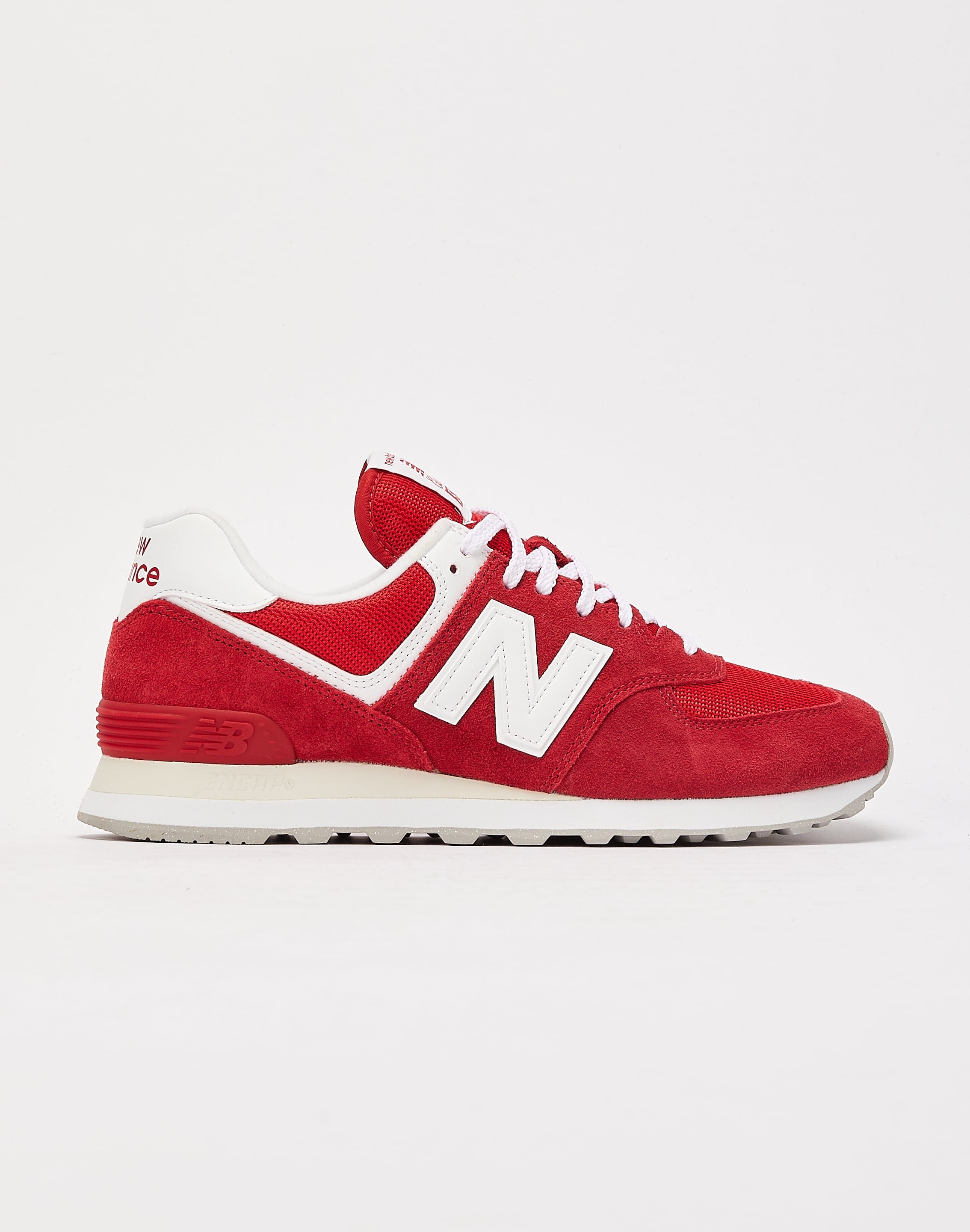 New balance 574 red white Clearance