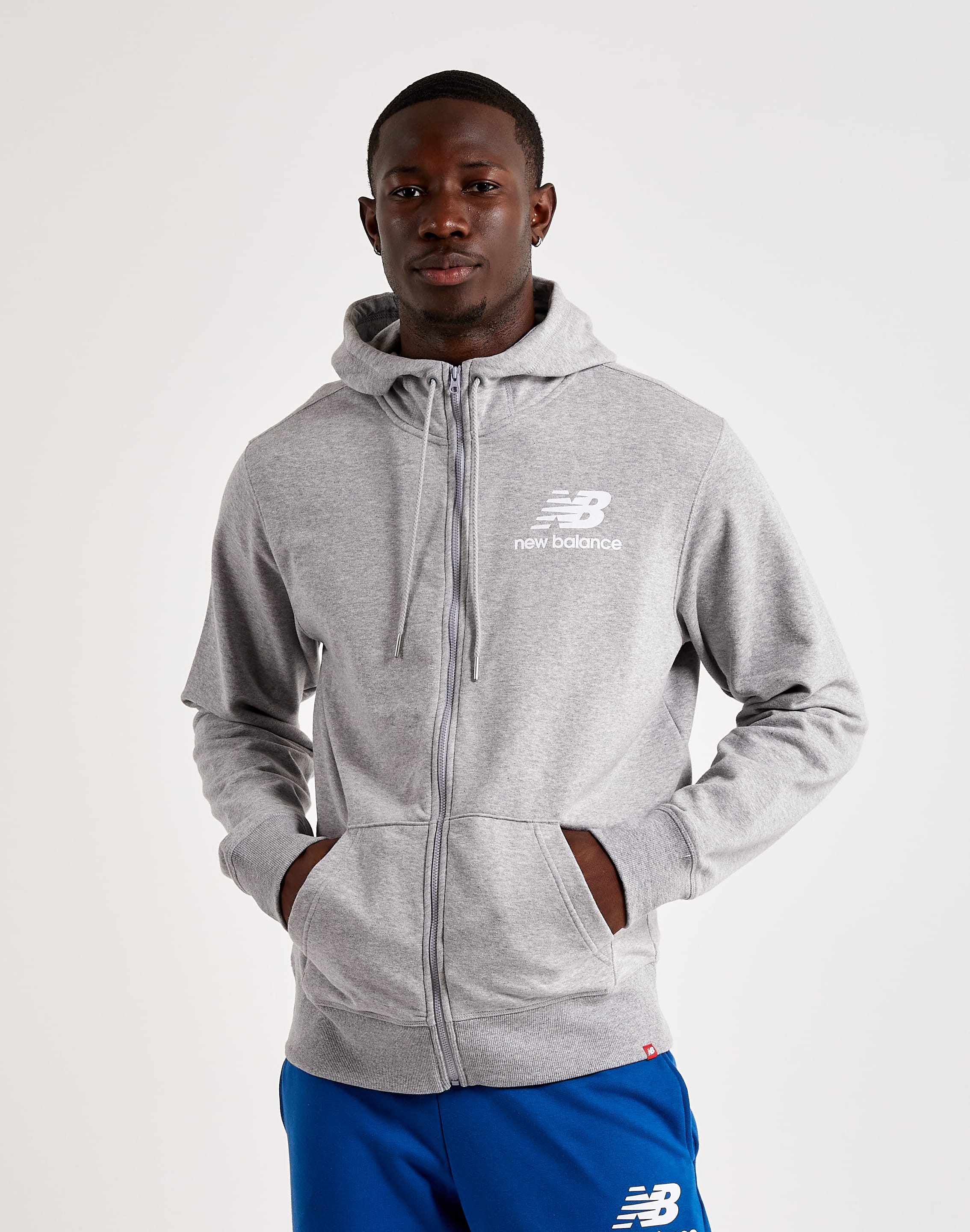 New balance hoodie zip Clearance