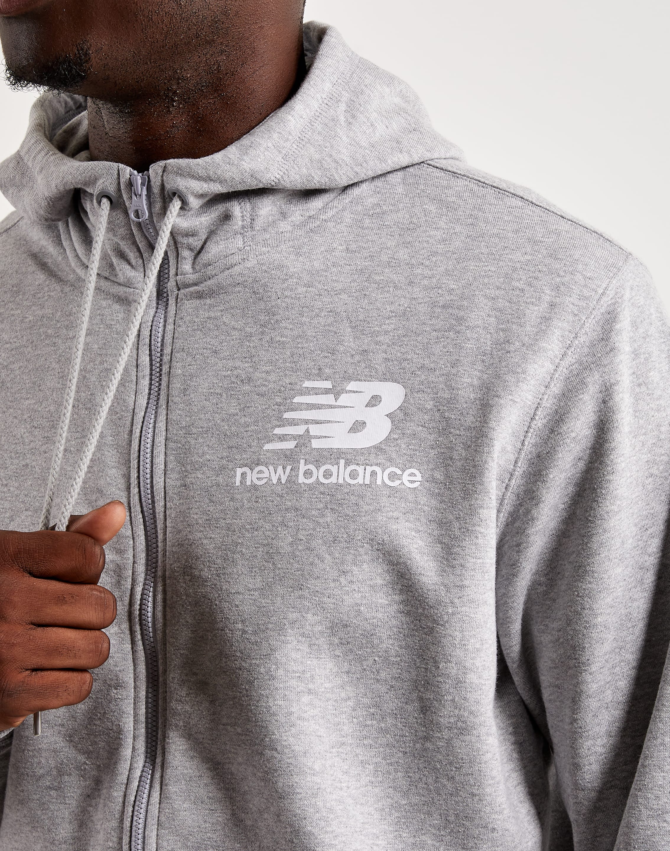 New Balance Essentials Stacked Full-Zip Hoodie – DTLR